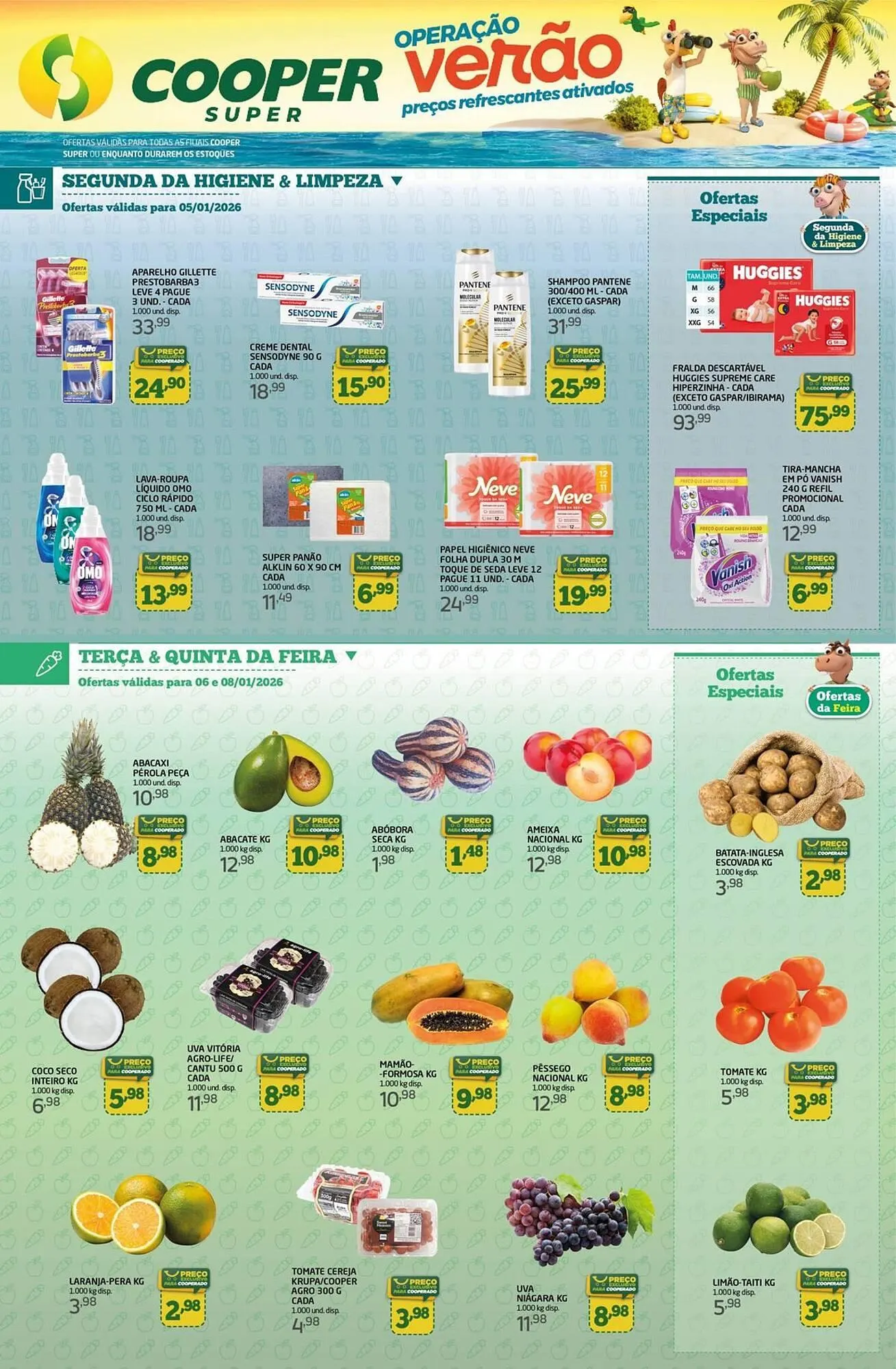 Encarte de Tabloide Cooper 5 de janeiro até 8 de janeiro 2026 - Pagina 1