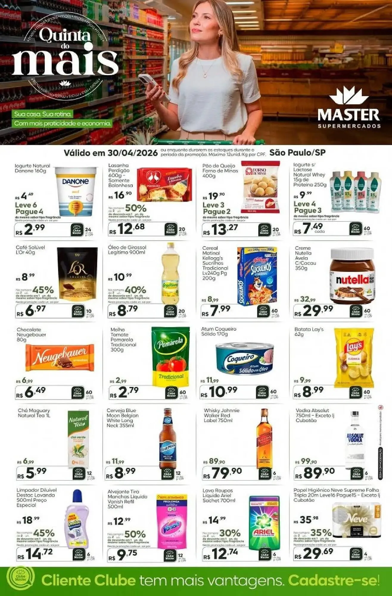 Encarte de Folheto Master Supermercados 30 de abril até 1 de maio 2026 - Pagina 1