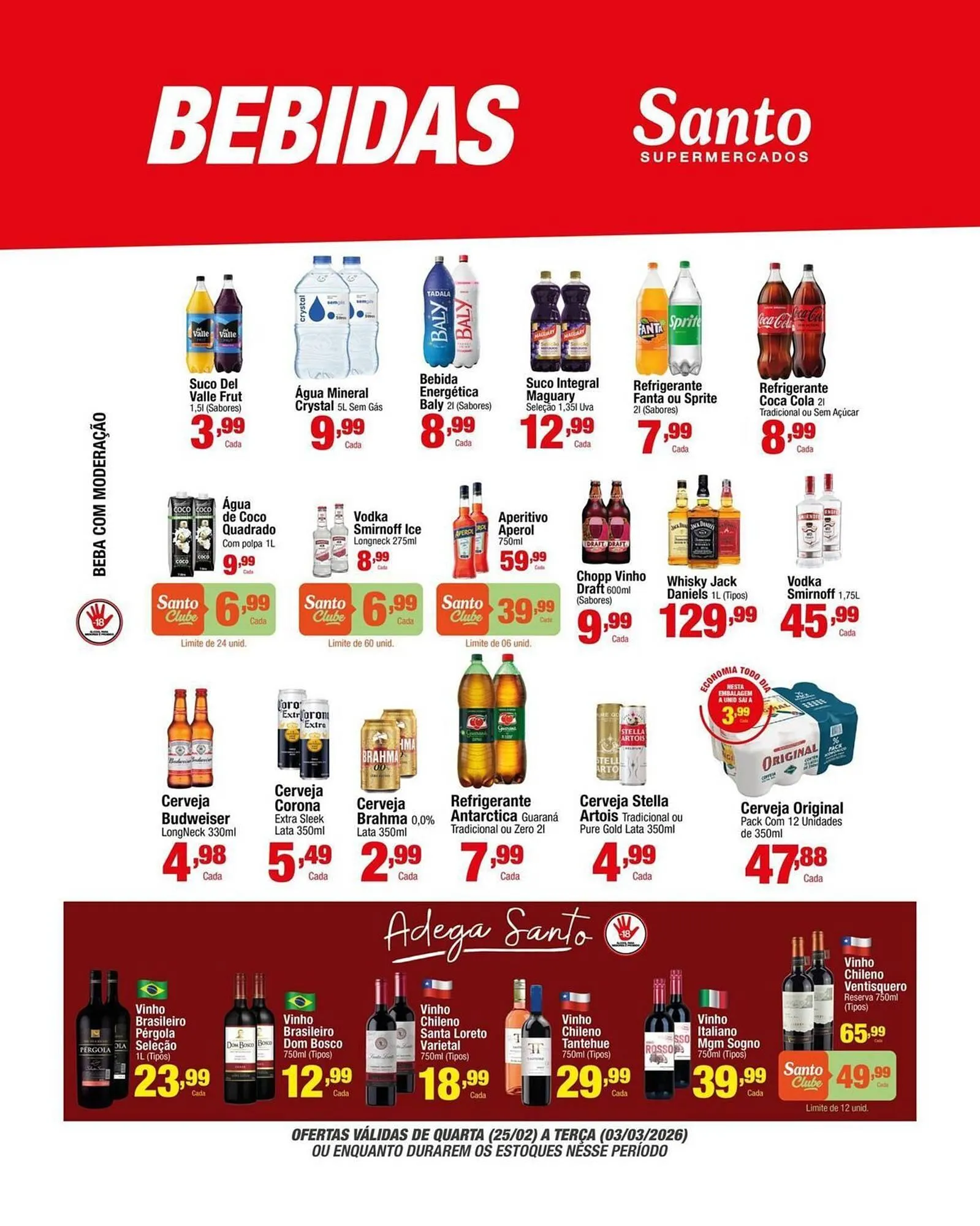 Encarte de Catálogo Santo Supermercados 26 de fevereiro até 3 de março 2026 - Pagina 8