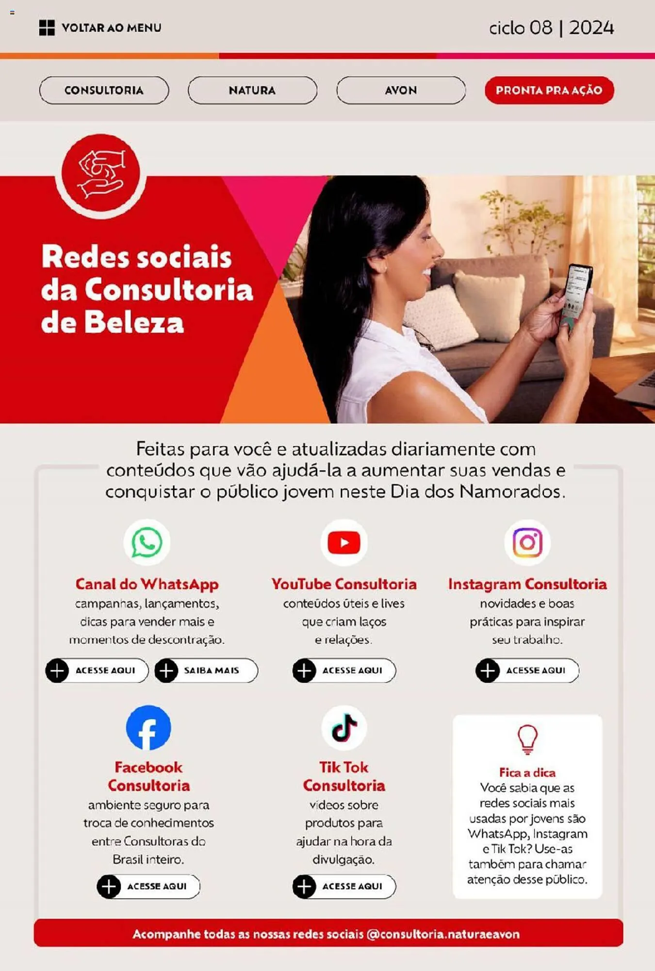 Encarte de Catálogo Avon 10 de abril até 8 de maio 2024 - Pagina 73