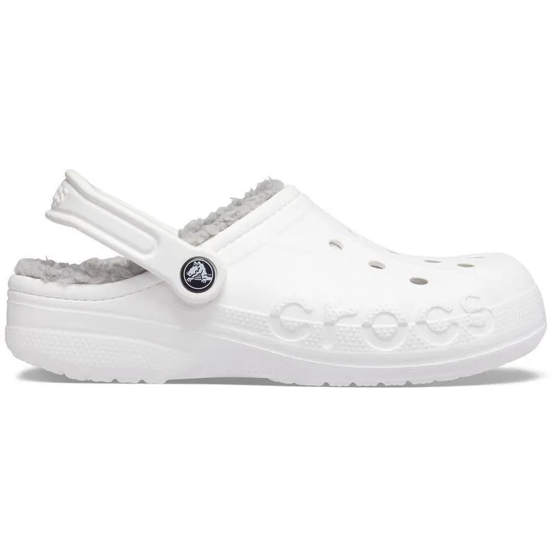 Sandália Crocs Baya Lined Clog WHITE/LIGHT GREY
