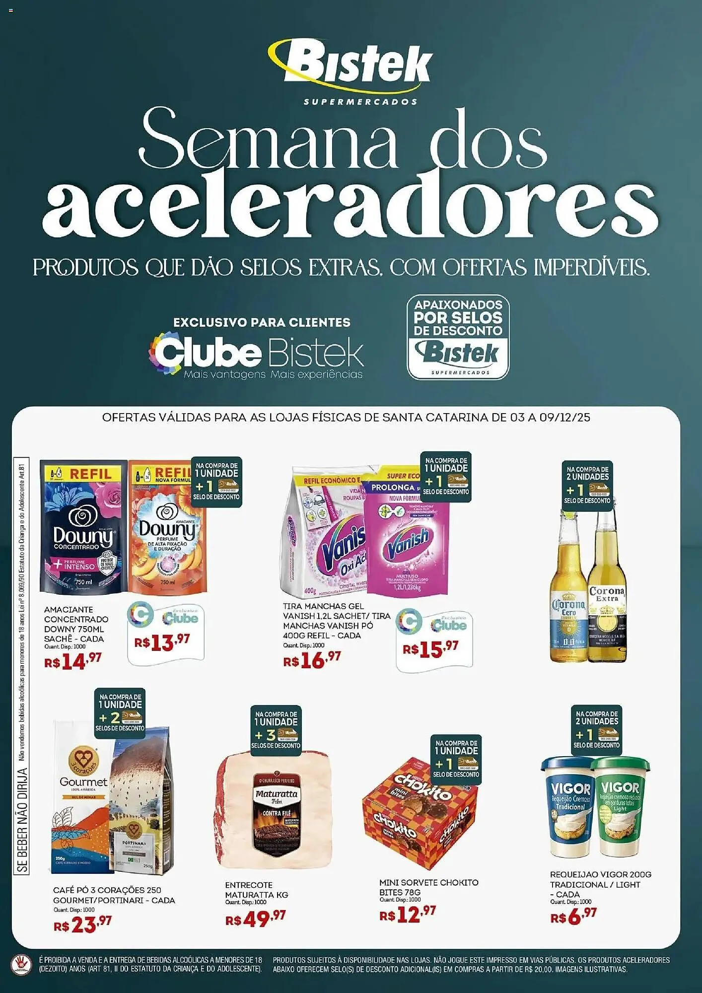 Encarte de Encarte Bistek Supermercados 3 de dezembro até 9 de dezembro 2025 - Pagina 1