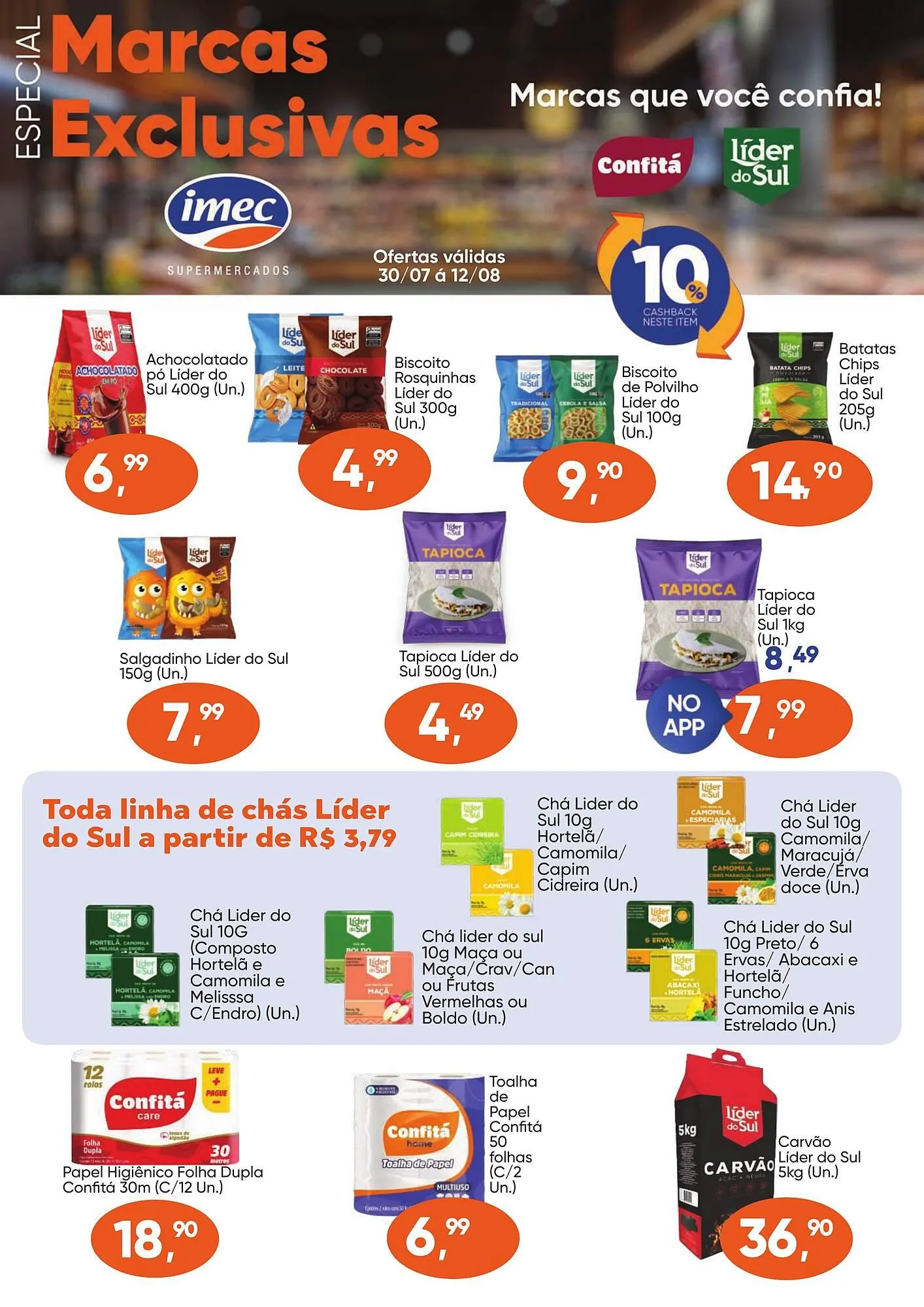 Encarte de Catálogo Imec Supermercados 31 de julho até 12 de agosto 2025 - Pagina 1