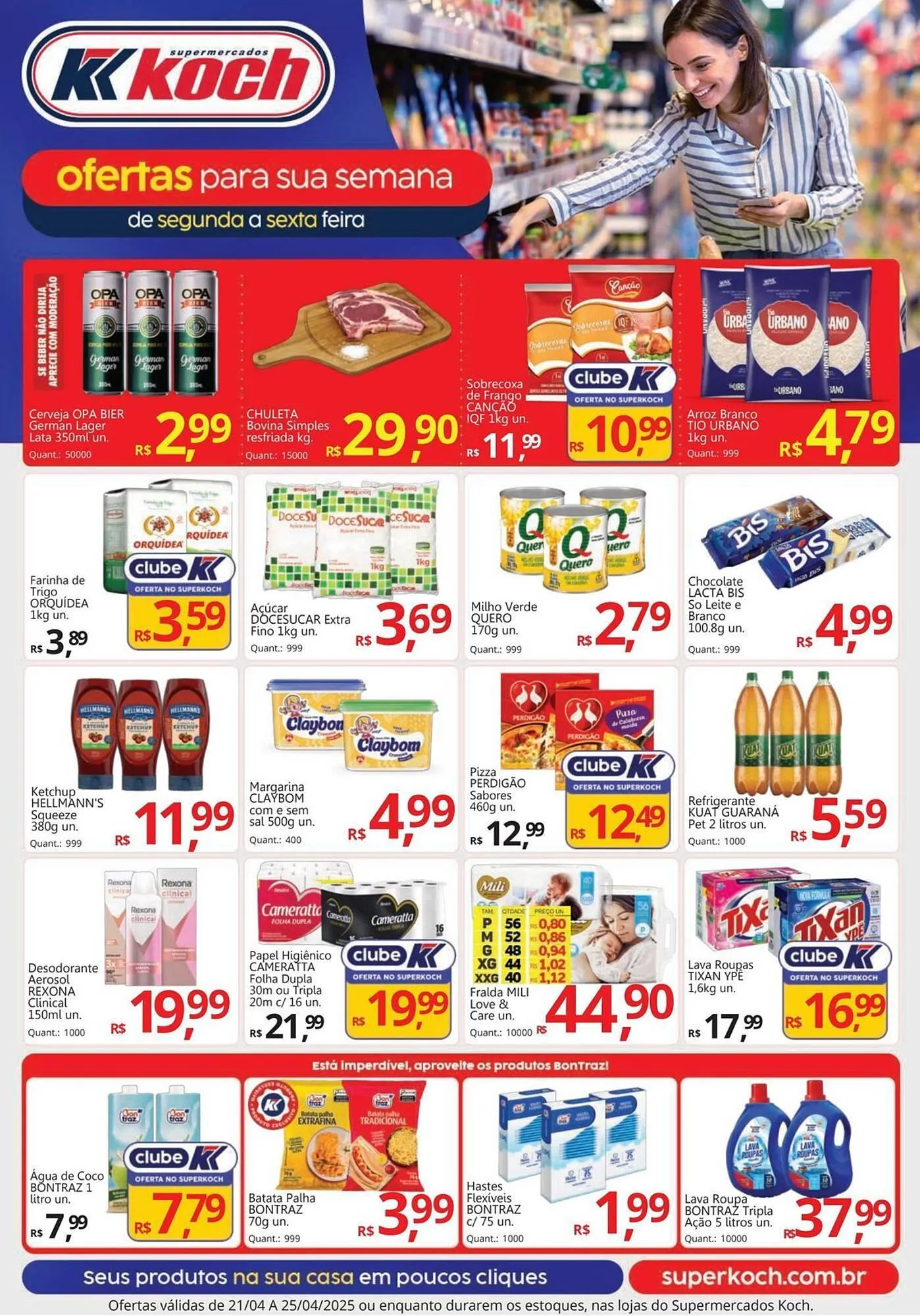 Encarte de Catálogo Supermercados Koch 23 de abril até 25 de abril 2025 - Pagina 1