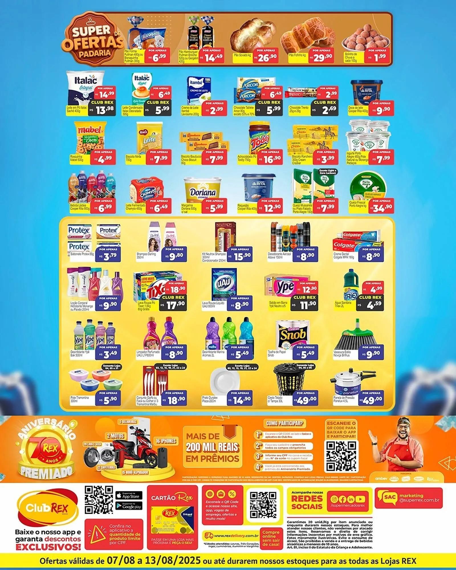 Encarte de Catálogo Supermercados Rex 6 de agosto até 13 de agosto 2025 - Pagina 2