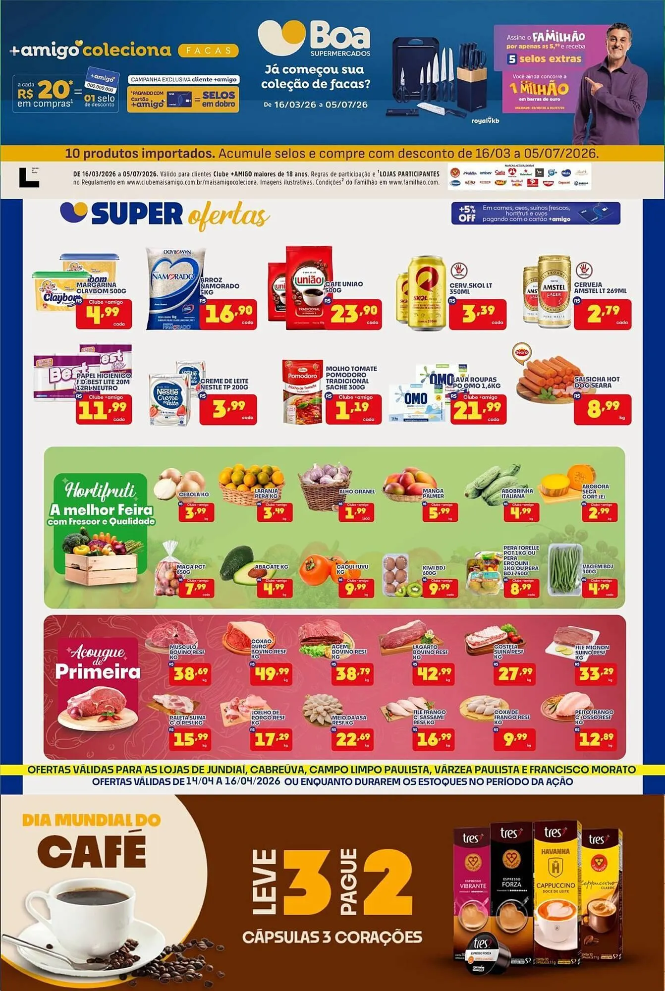 Encarte de Tabloide Boa Supermercados 14 de abril até 16 de abril 2026 - Pagina 1
