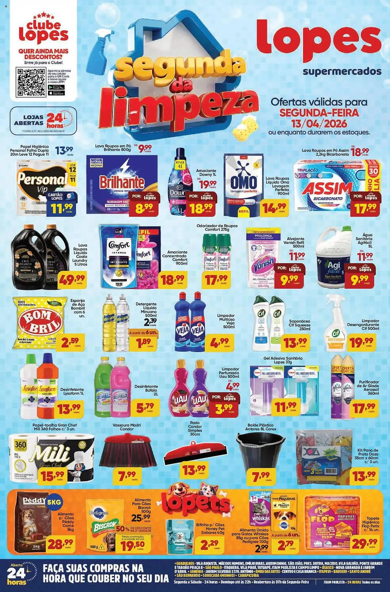 Encarte de Folheto Lopes Supermercados 13 de abril até 13 de abril 2026 - Pagina 1