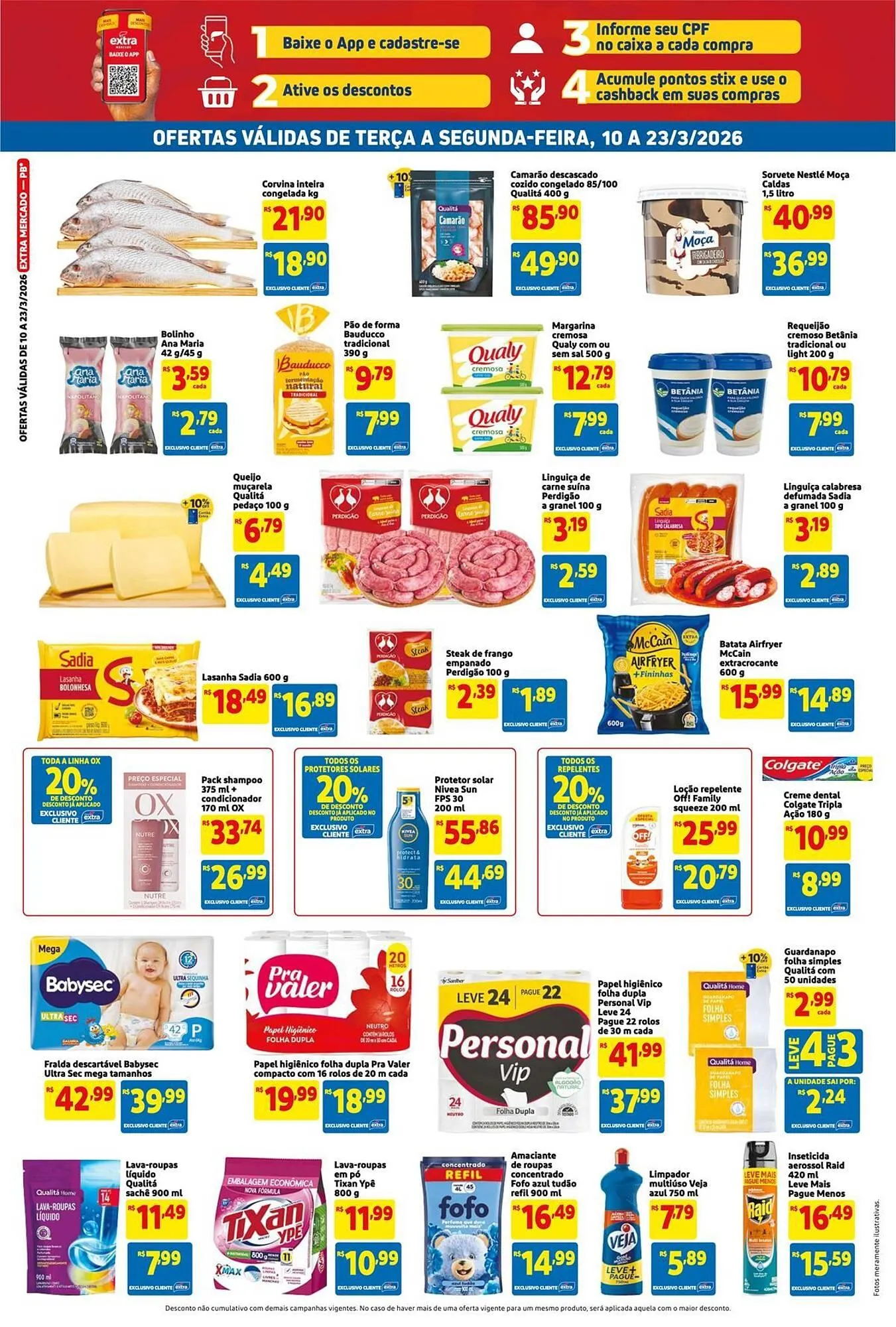 Encarte de Encarte Mercado Extra 10 de março até 23 de março 2026 - Pagina 4