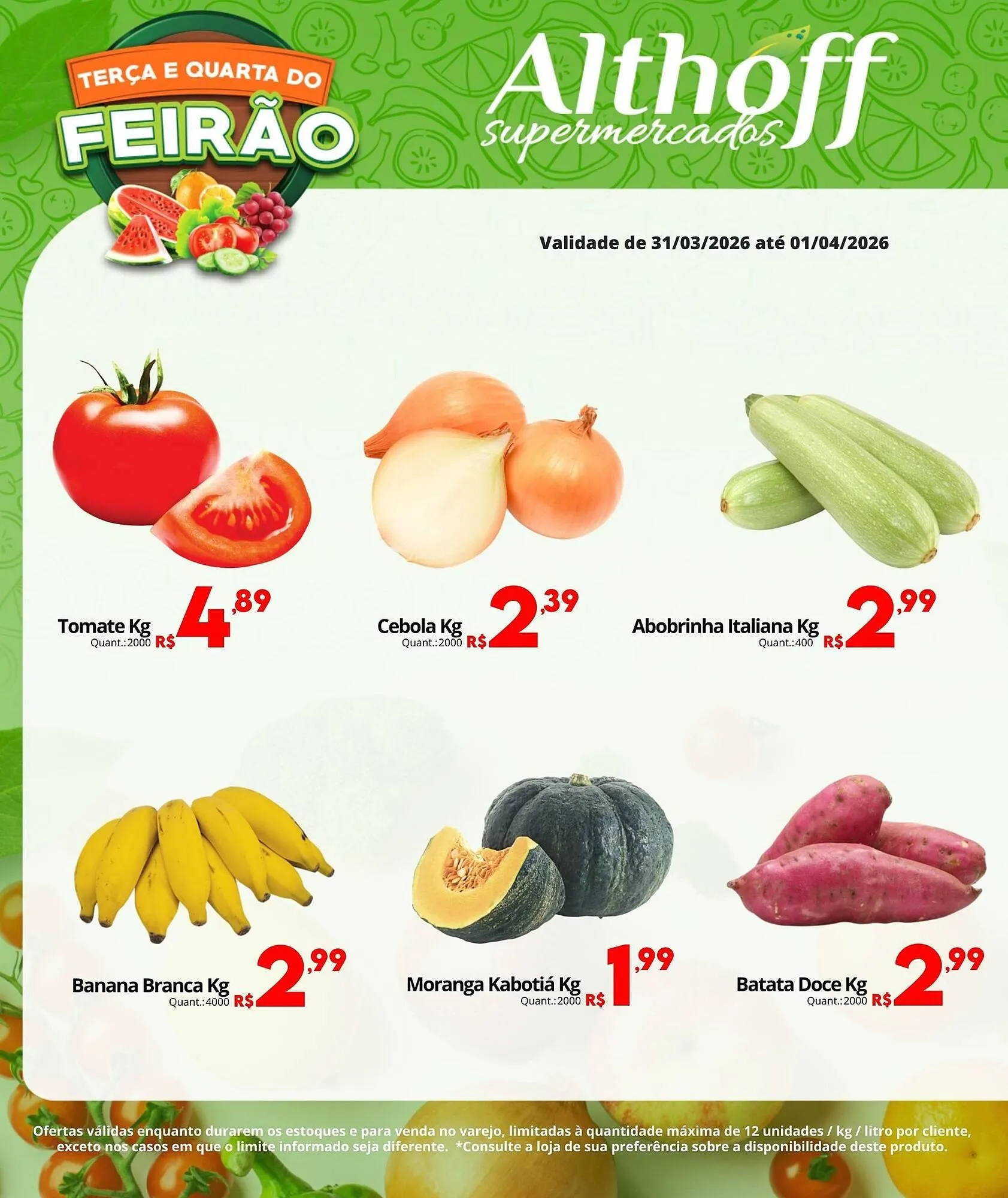 Encarte de Encarte Althoff Supermercados 31 de março até 1 de abril 2026 - Pagina 1