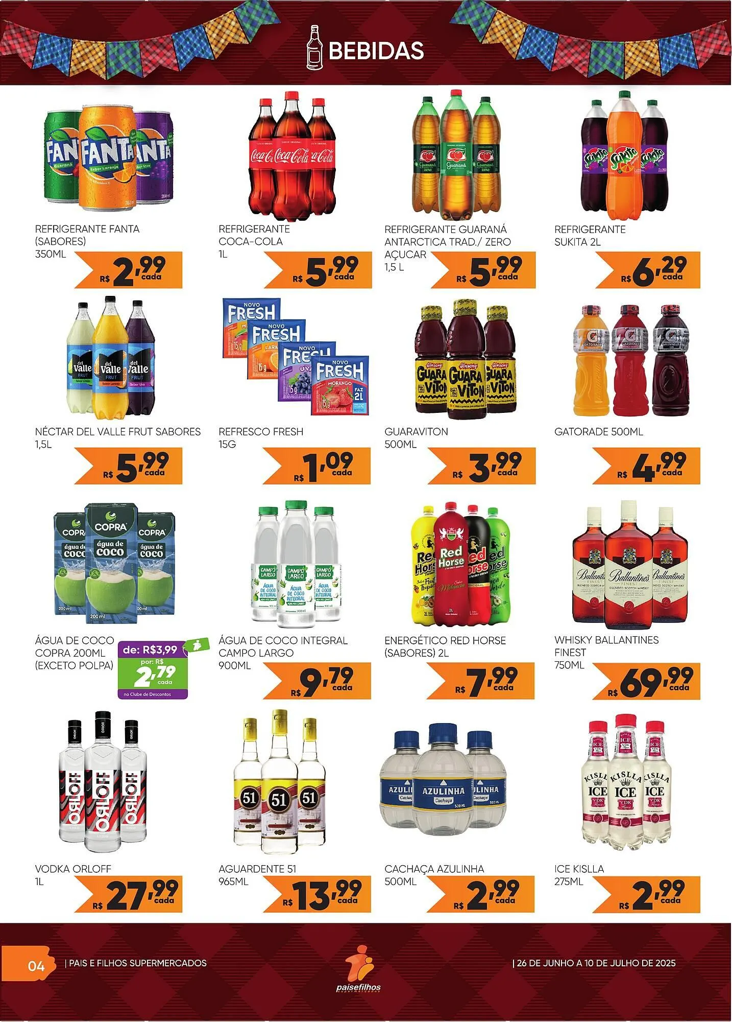Encarte de Catálogo Pais e Filhos Supermercados 2 de julho até 10 de julho 2025 - Pagina 4