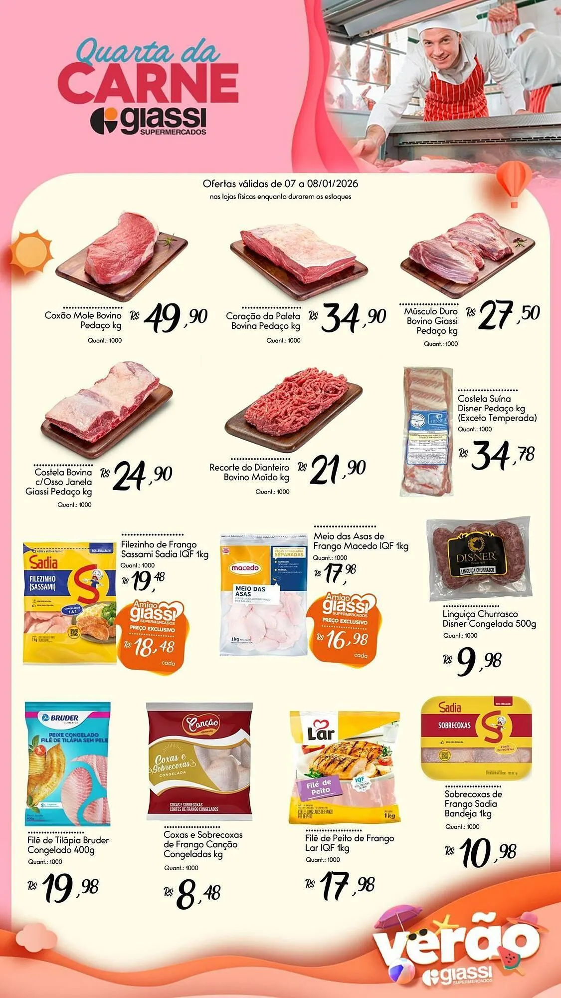 Encarte de Encarte Giassi Supermercados 7 de janeiro até 8 de janeiro 2026 - Pagina 1