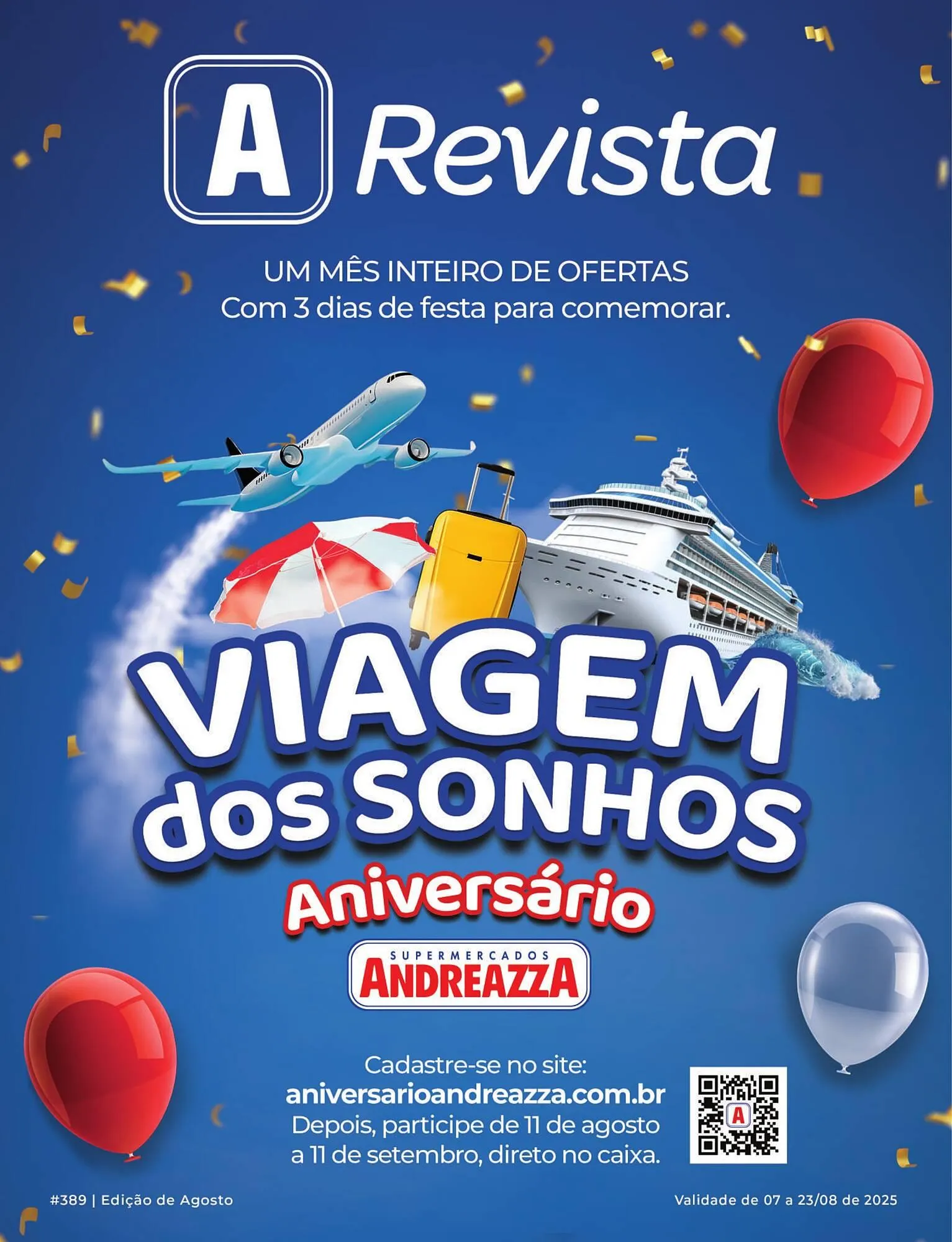 Encarte de Catálogo Supermercados Andreazza 14 de agosto até 23 de agosto 2025 - Pagina 1