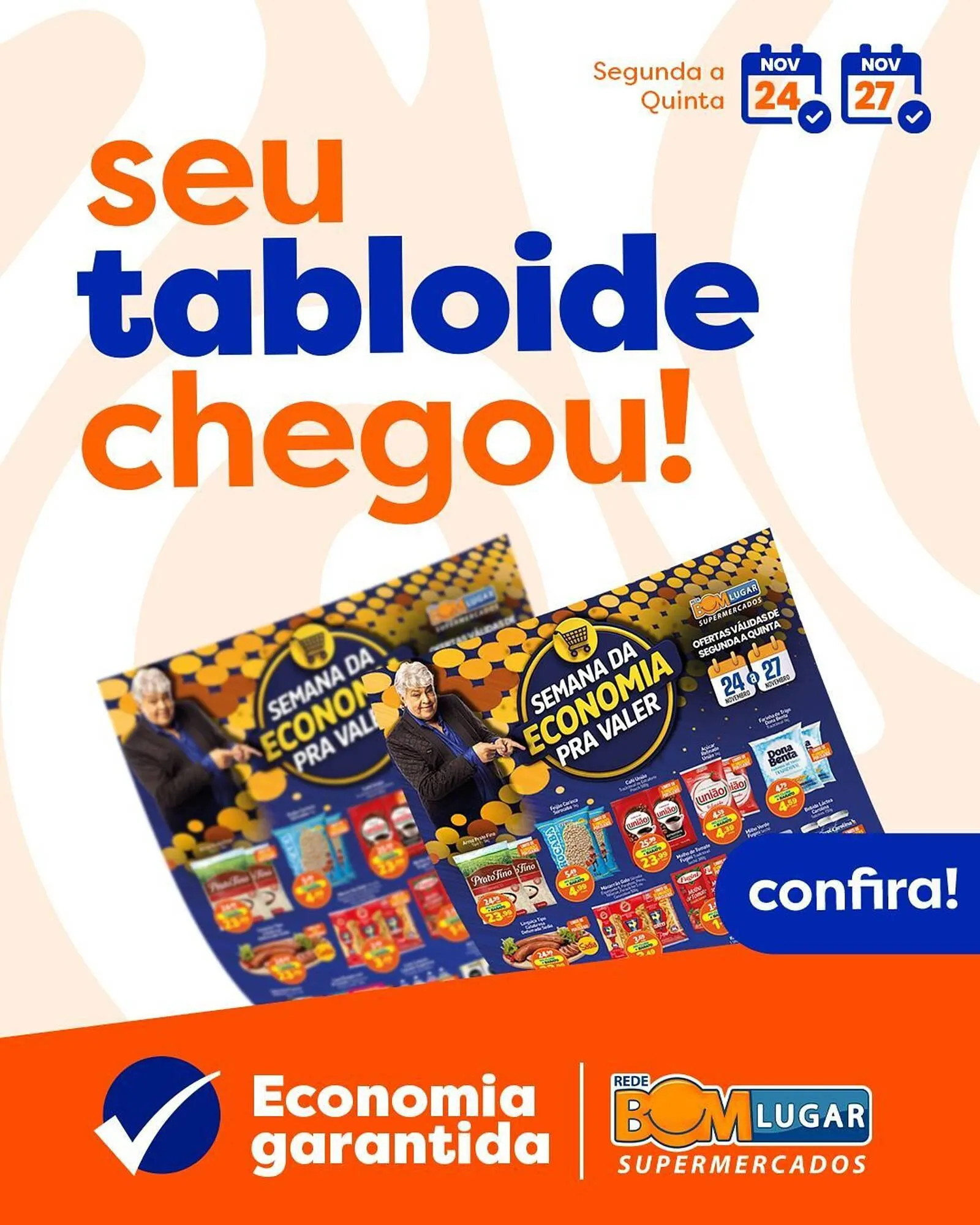 Encarte de Folheto Rede Bom Lugar 24 de novembro até 27 de novembro 2025 - Pagina 1