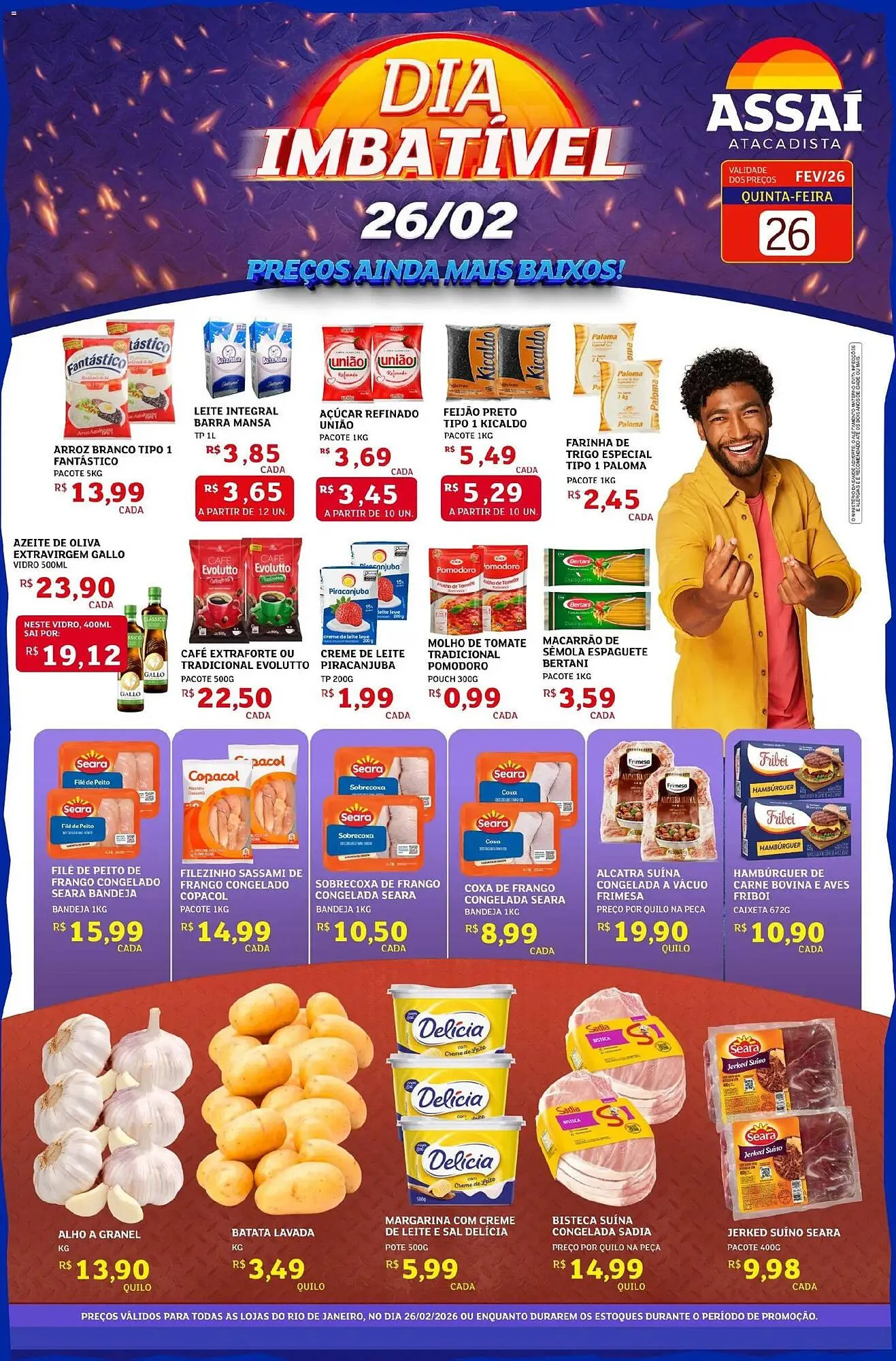Encarte de Encarte Assaí Atacadista 26 de fevereiro até 26 de fevereiro 2026 - Pagina 1