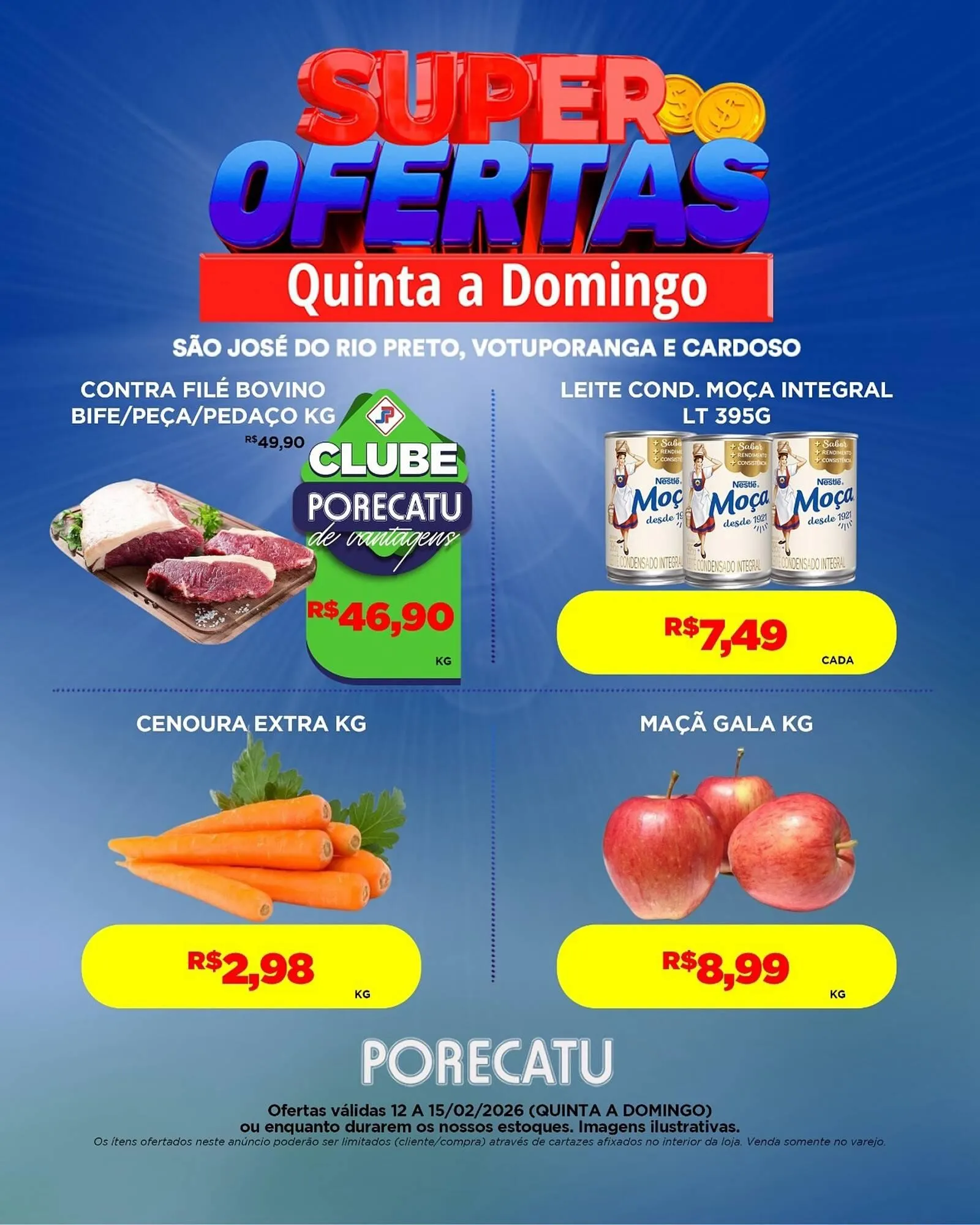 Encarte de Catálogo Supermercado Porecatu 12 de fevereiro até 15 de fevereiro 2026 - Pagina 2