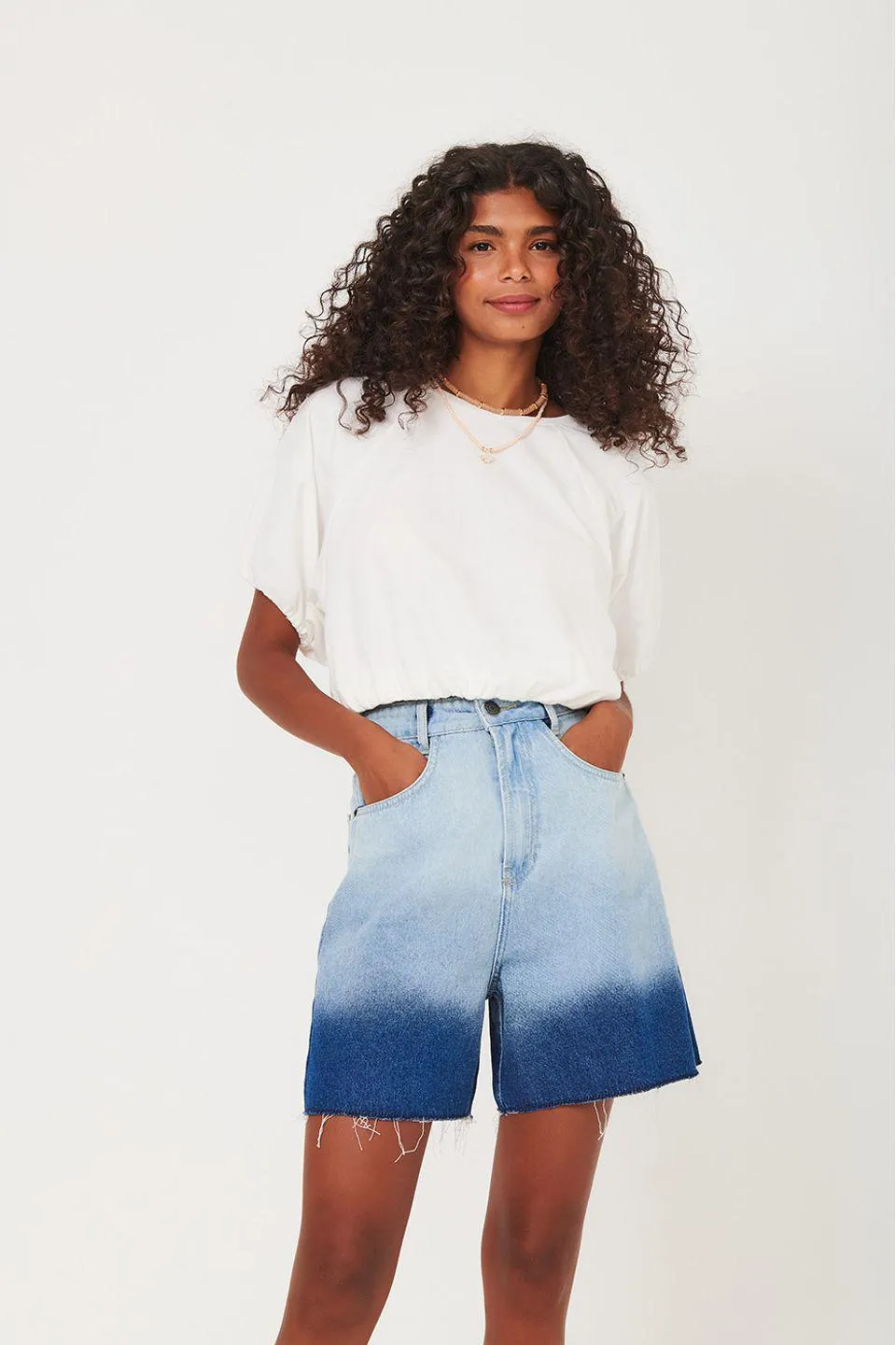 Short Jeans Degradê