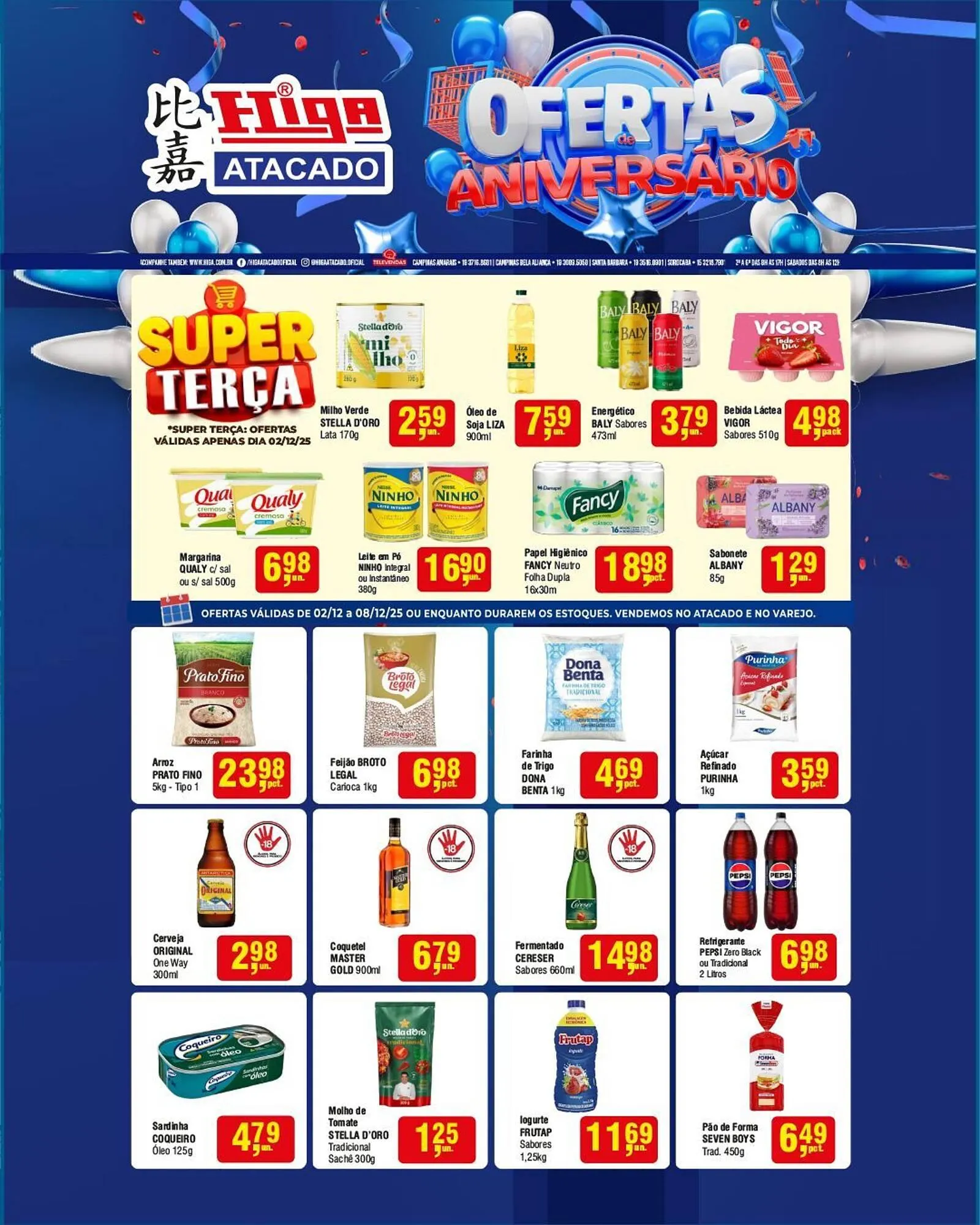 Encarte de Folheto Higa Atacado 2 de dezembro até 8 de dezembro 2025 - Pagina 1