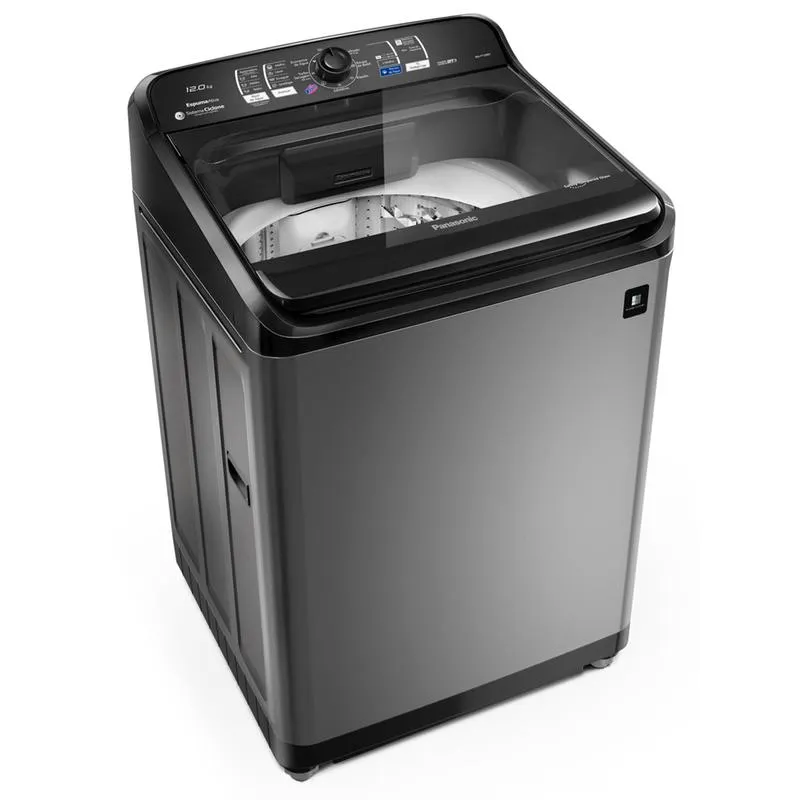 Máquina de Lavar Panasonic 12kg 9 Programas de Lavagem Titânio NAF120B1