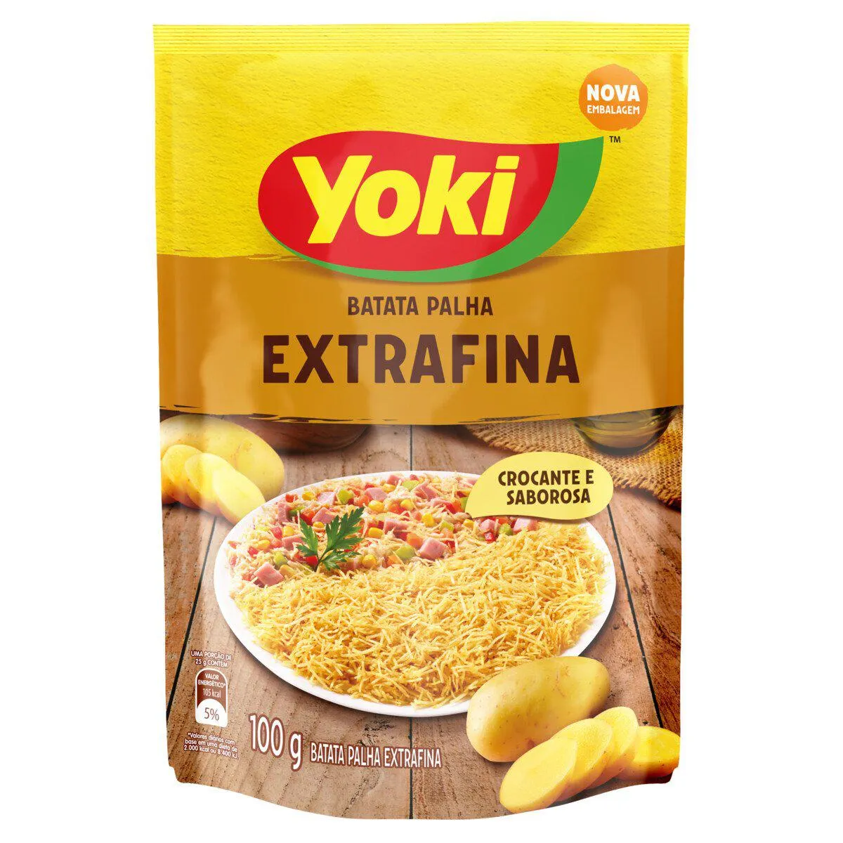 Batata Palha Extrafina Yoki Sachê 100g