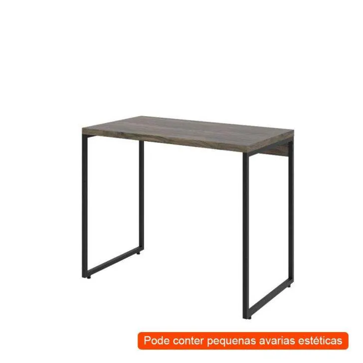 [OUTLET] Mesa de Escritório Studio Marrom Escuro 90 cm