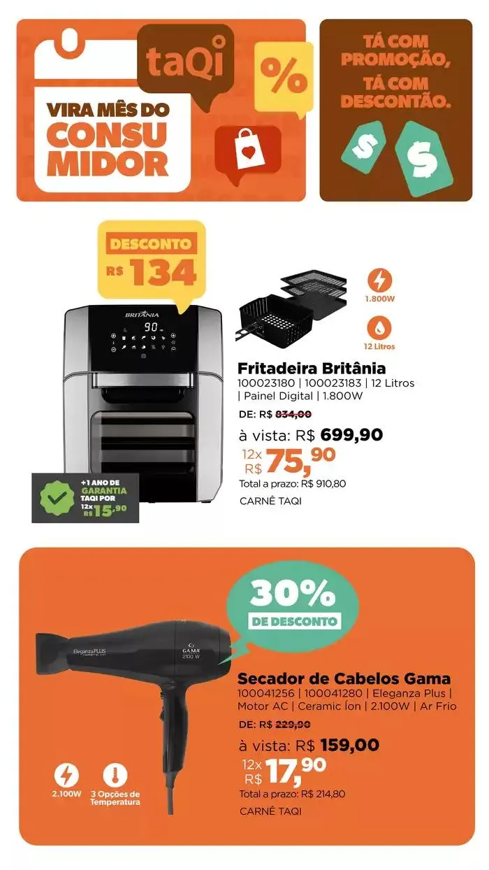 Folheto Lojas TaQi - 1