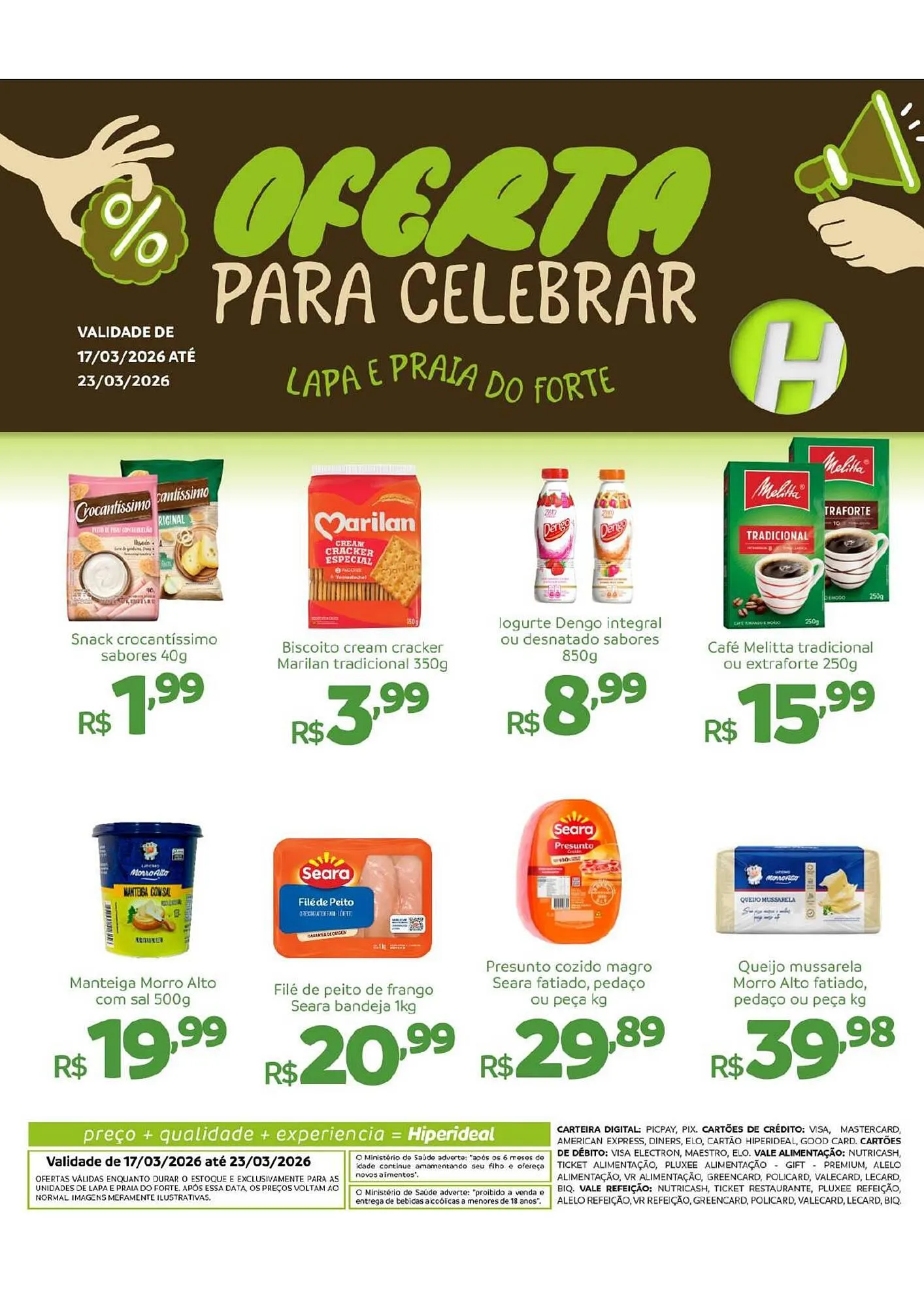 Encarte de Catálogo Hiperideal Supermercados 17 de março até 23 de março 2026 - Pagina 2