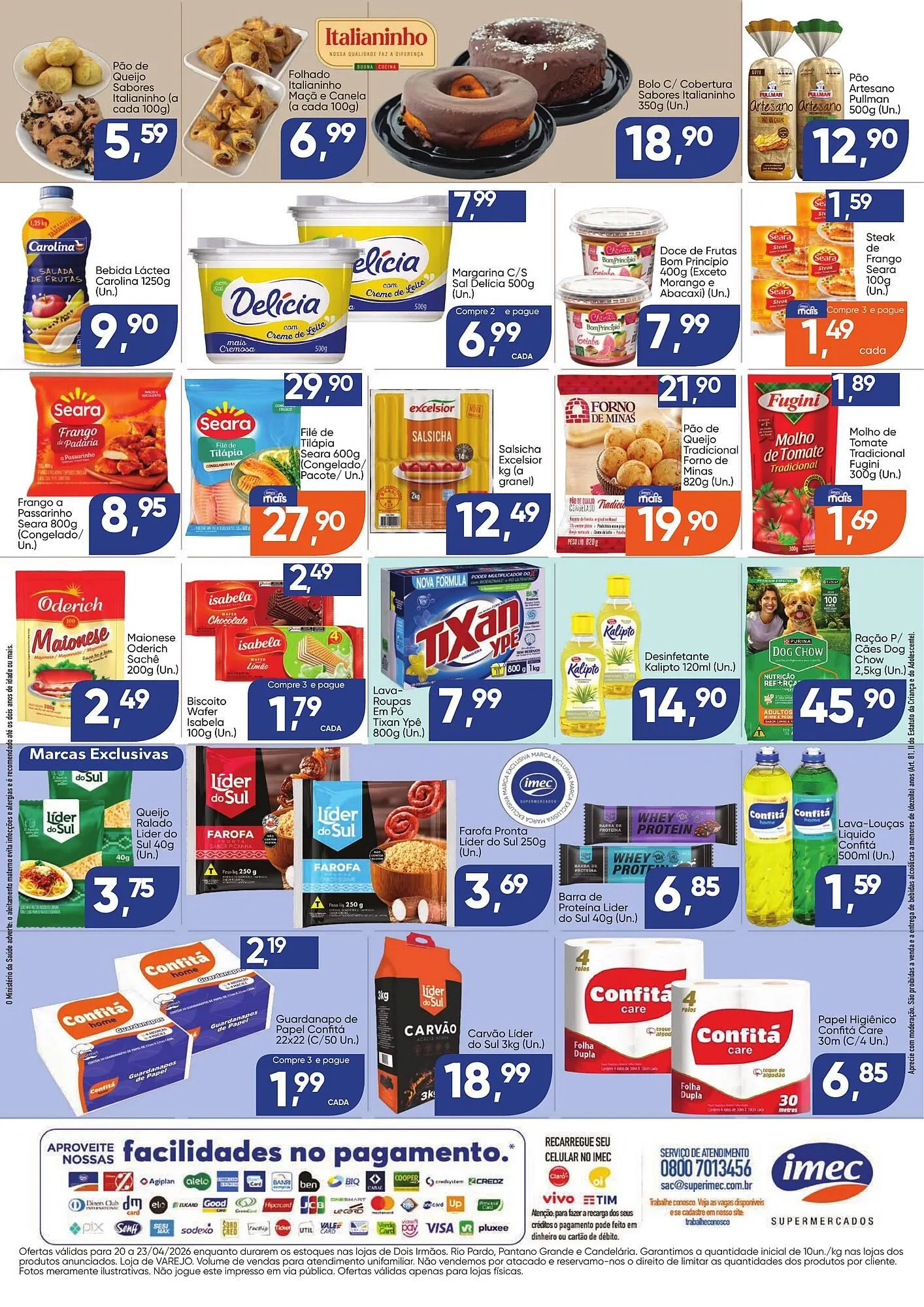 Encarte de Catálogo Imec Supermercados 20 de abril até 23 de abril 2026 - Pagina 2