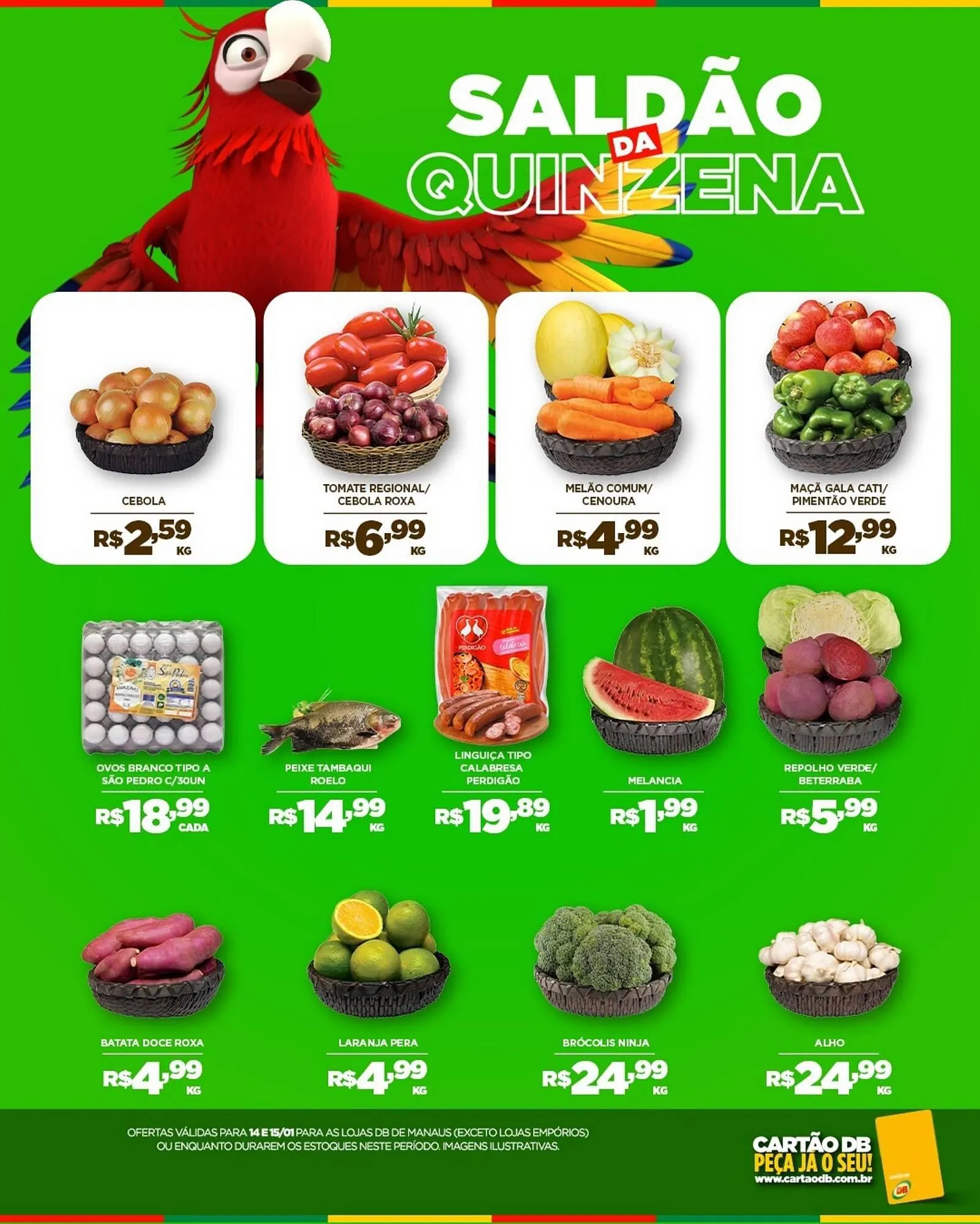 Encarte de Catálogo DB Supermercados 14 de janeiro até 15 de janeiro 2026 - Pagina 1