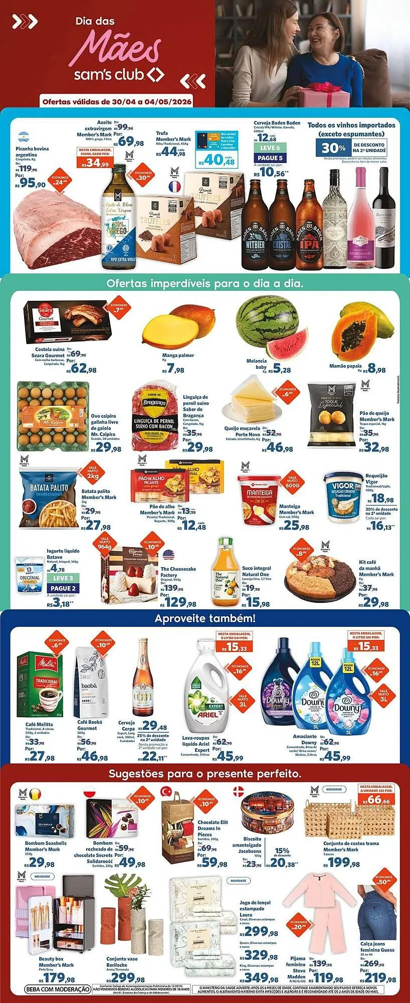 Encarte de Folheto Sam's Club 30 de abril até 4 de maio 2026 - Pagina 1