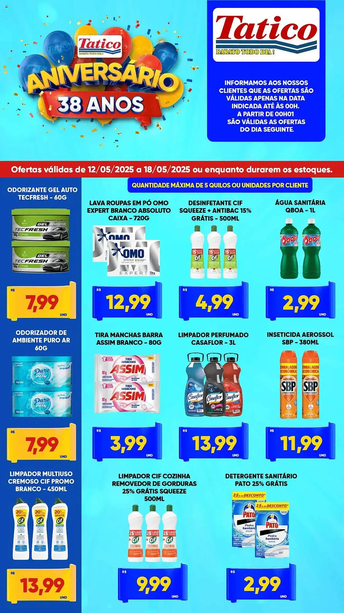 Encarte de Catálogo Tatico 12 de maio até 19 de maio 2025 - Pagina 14