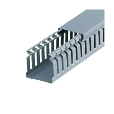 Canaleta HD-9P 50x80 Cinza Barra de 2 Metros - Hellerman - Referência: 01.18.00273/12