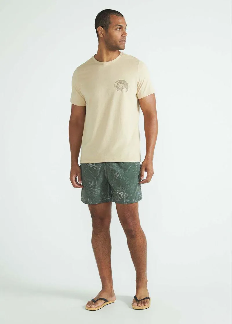 Shorts Masculino Beach Médio Estampado