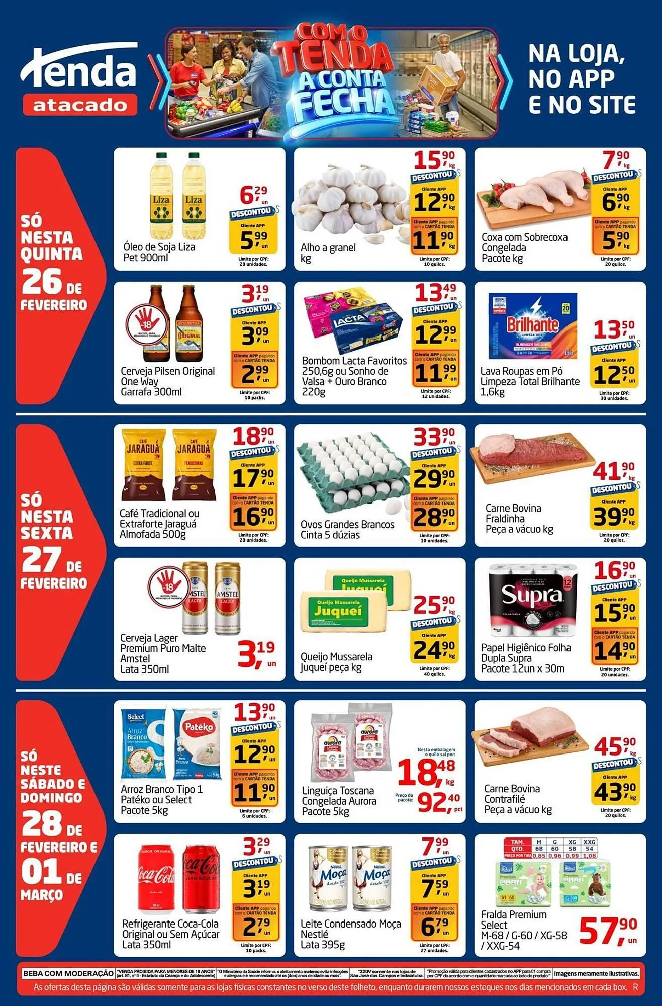 Encarte de Folheto Tenda Atacado 26 de fevereiro até 1 de março 2026 - Pagina 1