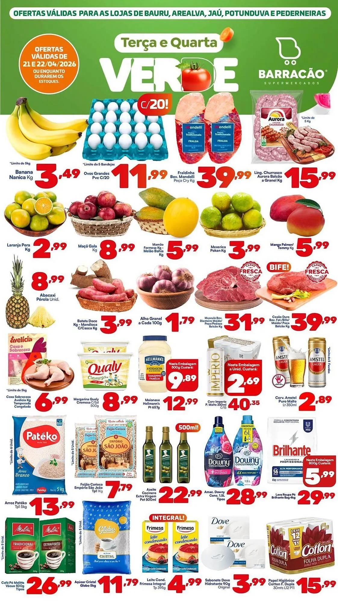 Encarte de Catálogo Barracão Supermercado 21 de abril até 22 de abril 2026 - Pagina 1