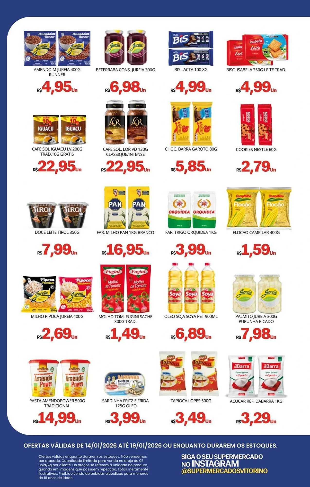 Encarte de Catálogo Supermercado Vitorino 15 de janeiro até 19 de janeiro 2026 - Pagina 2
