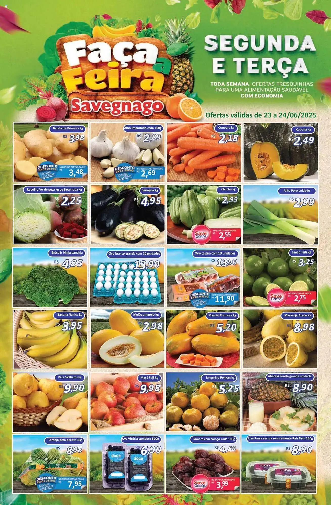 Encarte de Catálogo Supermercados Savegnago 23 de junho até 24 de junho 2025 - Pagina 1