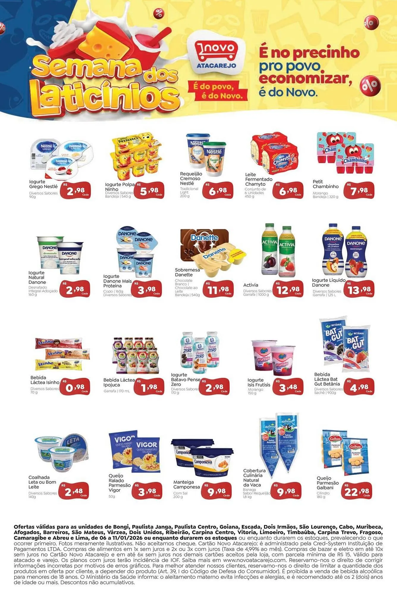 Encarte de Folheto Novo Atacarejo 6 de janeiro até 11 de janeiro 2026 - Pagina 1