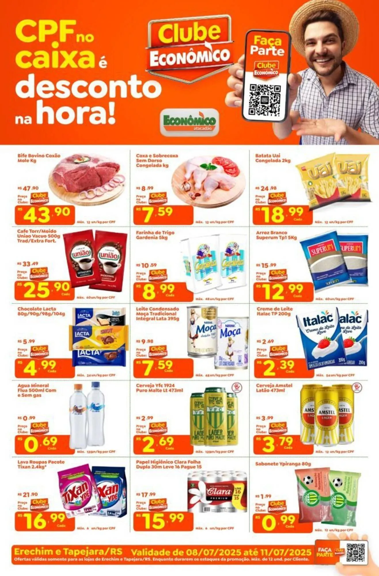 Encarte de Catálogo Econômico Atacadão 8 de julho até 11 de julho 2025 - Pagina 1