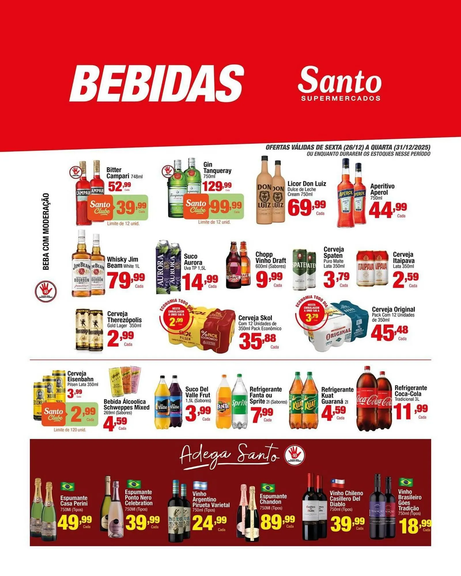 Encarte de Catálogo Santo Supermercados 26 de dezembro até 31 de dezembro 2025 - Pagina 1