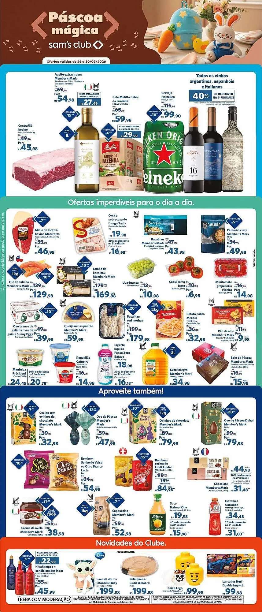 Encarte de Folheto Sam's Club 26 de março até 30 de março 2026 - Pagina 1