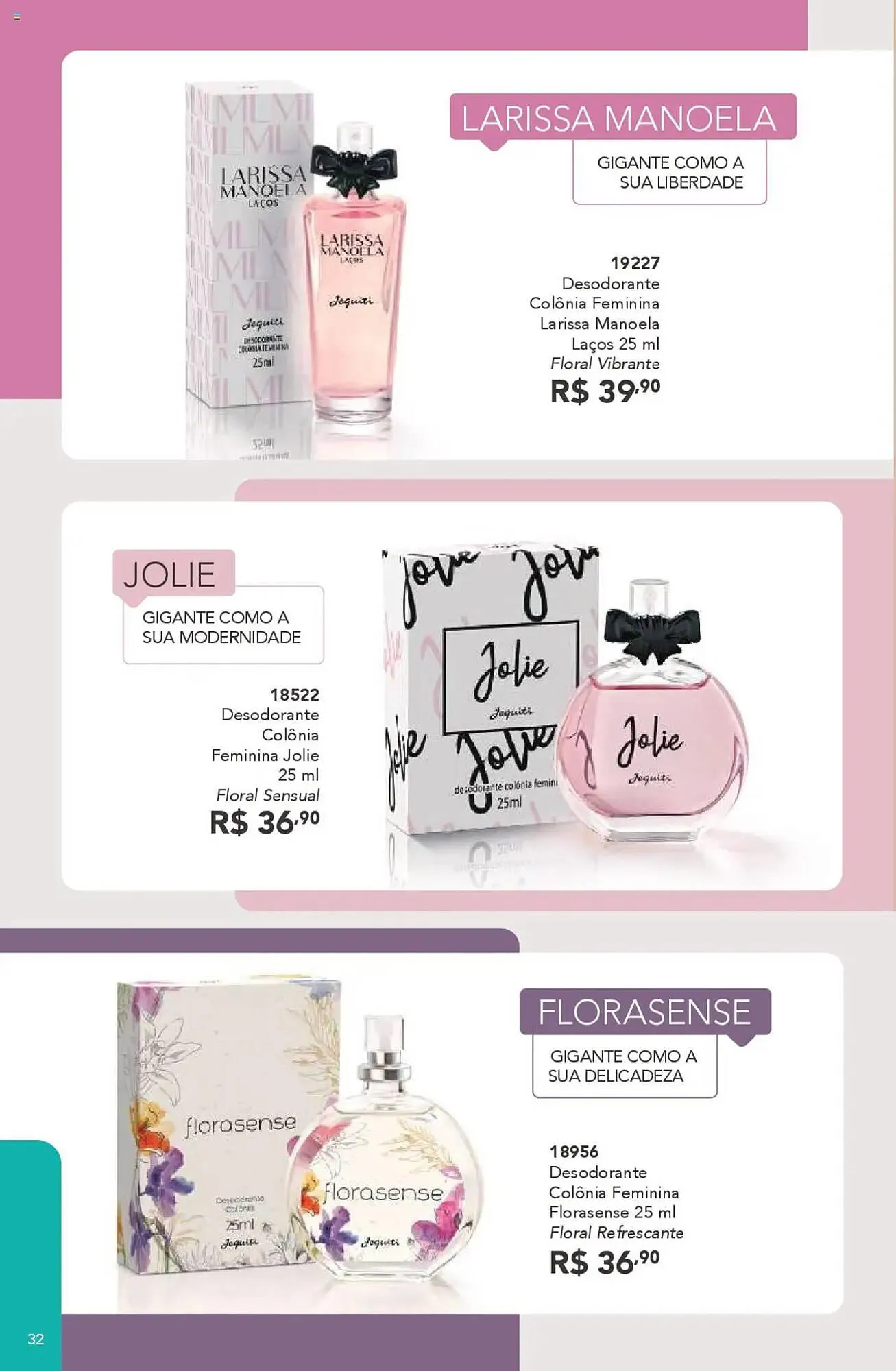 Encarte de Catálogo Jequiti 3 de outubro até 30 de outubro 2025 - Pagina 32