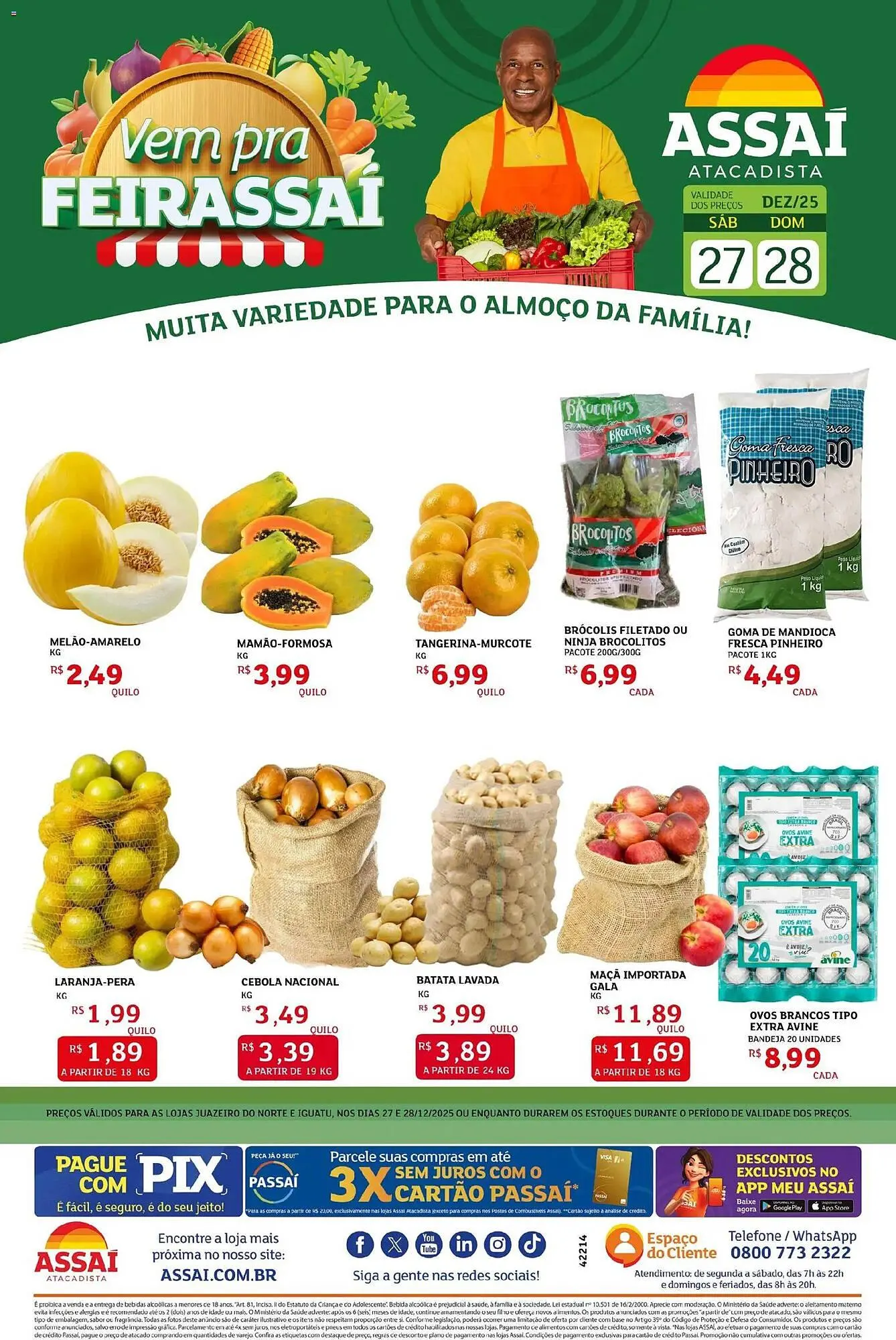 Encarte de Encarte Assaí Atacadista 27 de dezembro até 28 de dezembro 2025 - Pagina 1