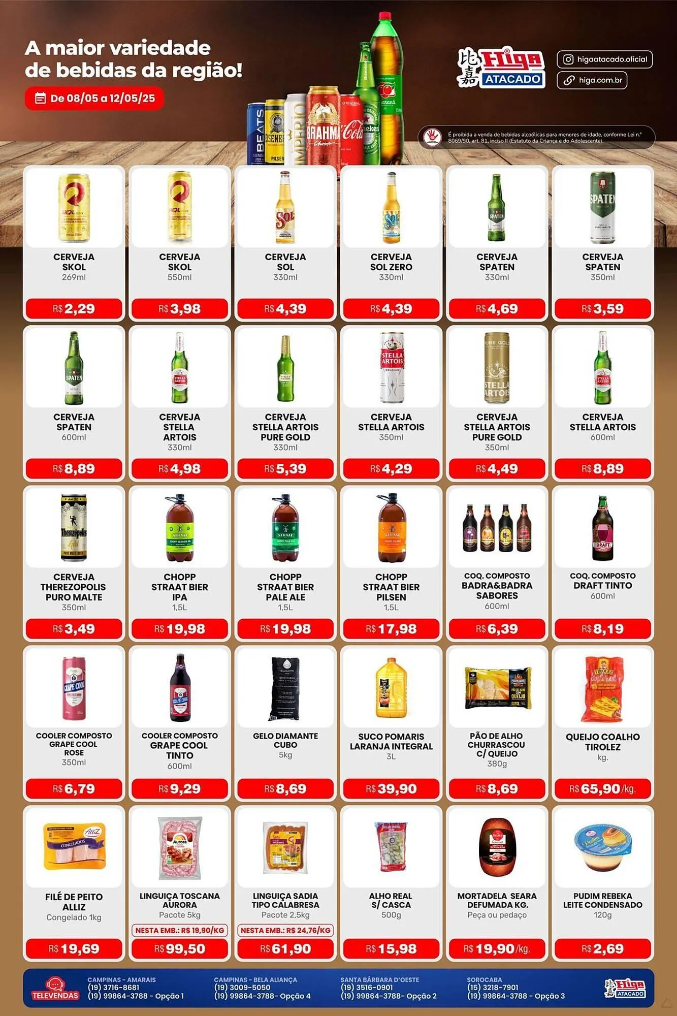 Encarte de Catálogo Higa Atacado 8 de maio até 12 de maio 2025 - Pagina 3