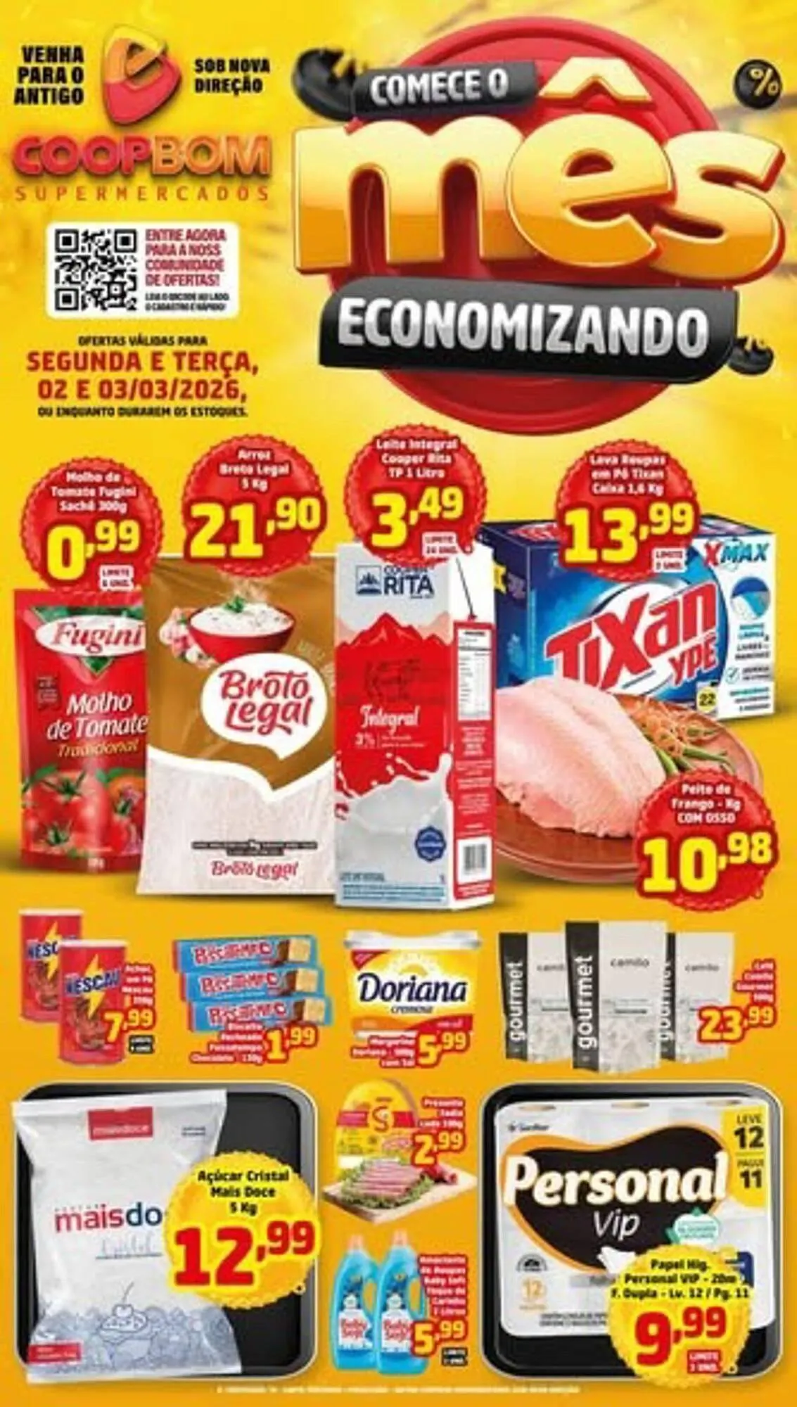 Encarte de Tabloide CoopBom 2 de março até 4 de março 2026 - Pagina 1