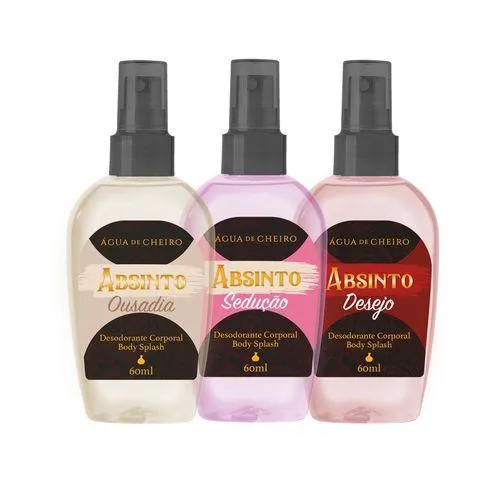 Kit Absinto Momentos (Body Splash 3X 60ml)