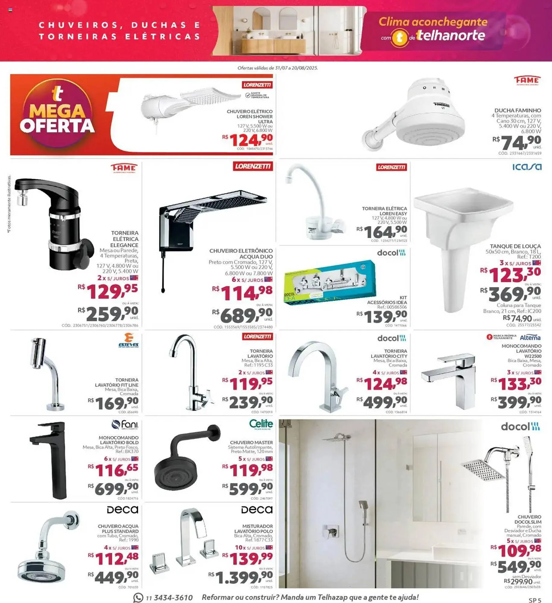 Encarte de Catálogo Telhanorte 31 de julho até 21 de agosto 2025 - Pagina 5
