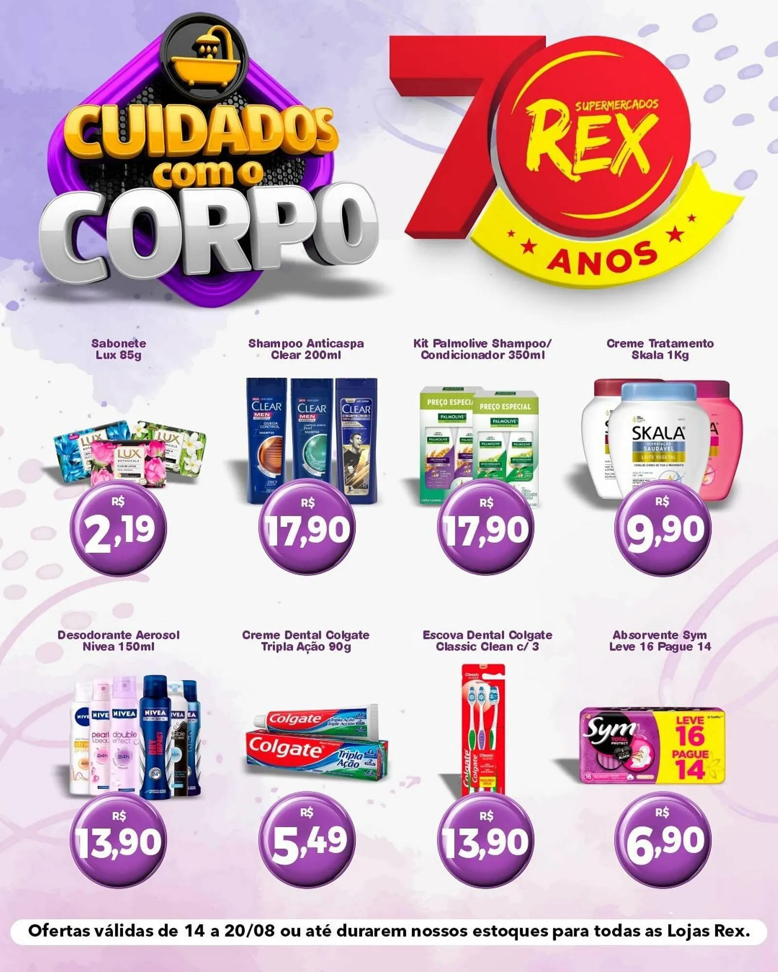 Encarte de Catálogo Supermercados Rex 18 de agosto até 20 de agosto 2025 - Pagina 1
