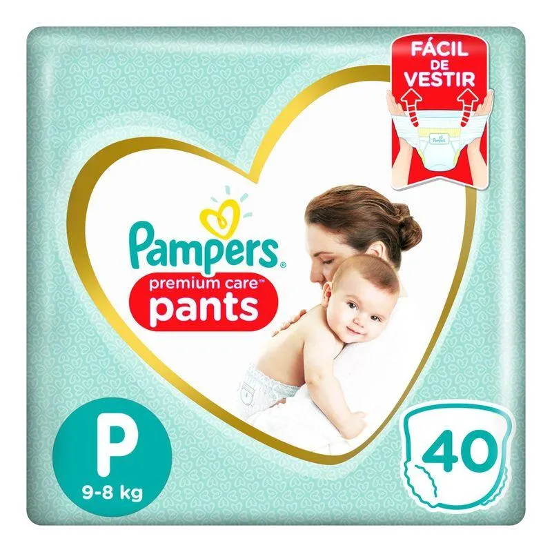 Fralda Pampers Pants Premium Care P – 40 Unidades