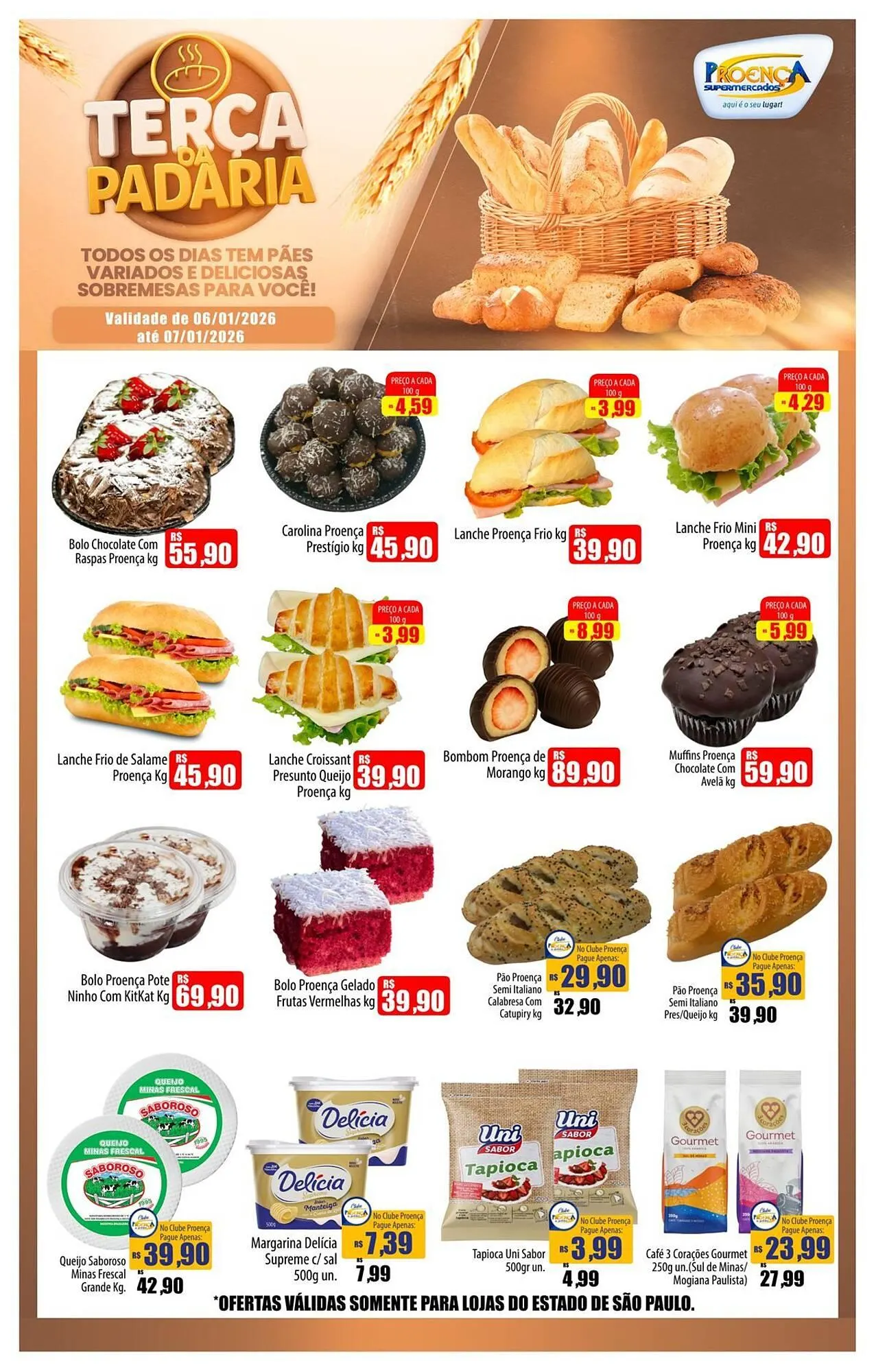 Encarte de Catálogo Proença Supermercados 6 de janeiro até 7 de janeiro 2026 - Pagina 1