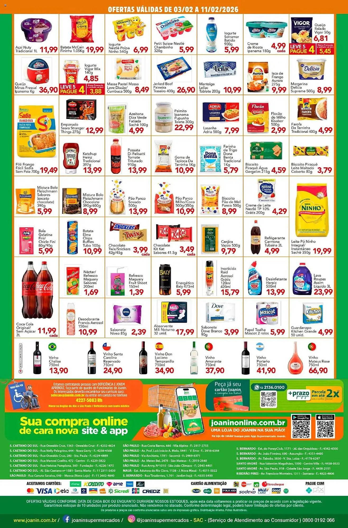 Encarte de Catálogo Supermercados Joanin 3 de fevereiro até 12 de fevereiro 2026 - Pagina 2